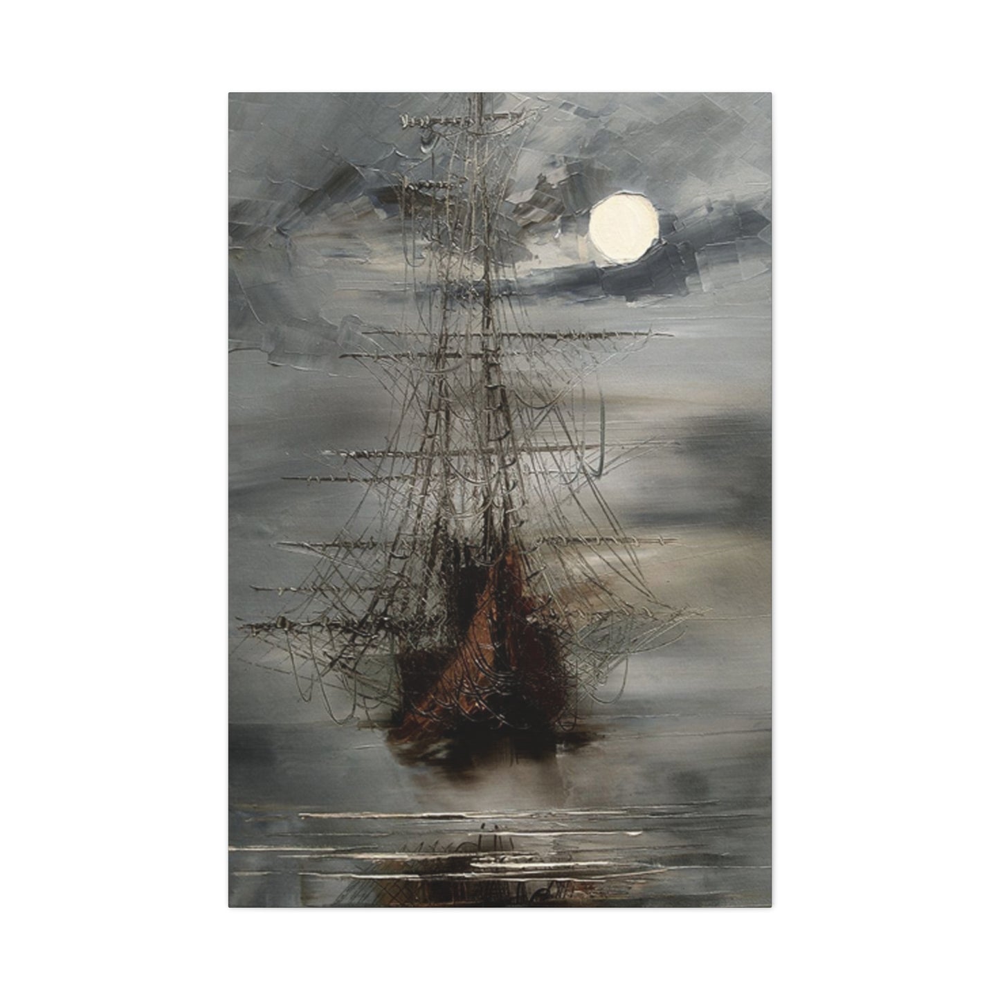 Vintage Ship Sailing Painting Wall Art & Canvas Prints