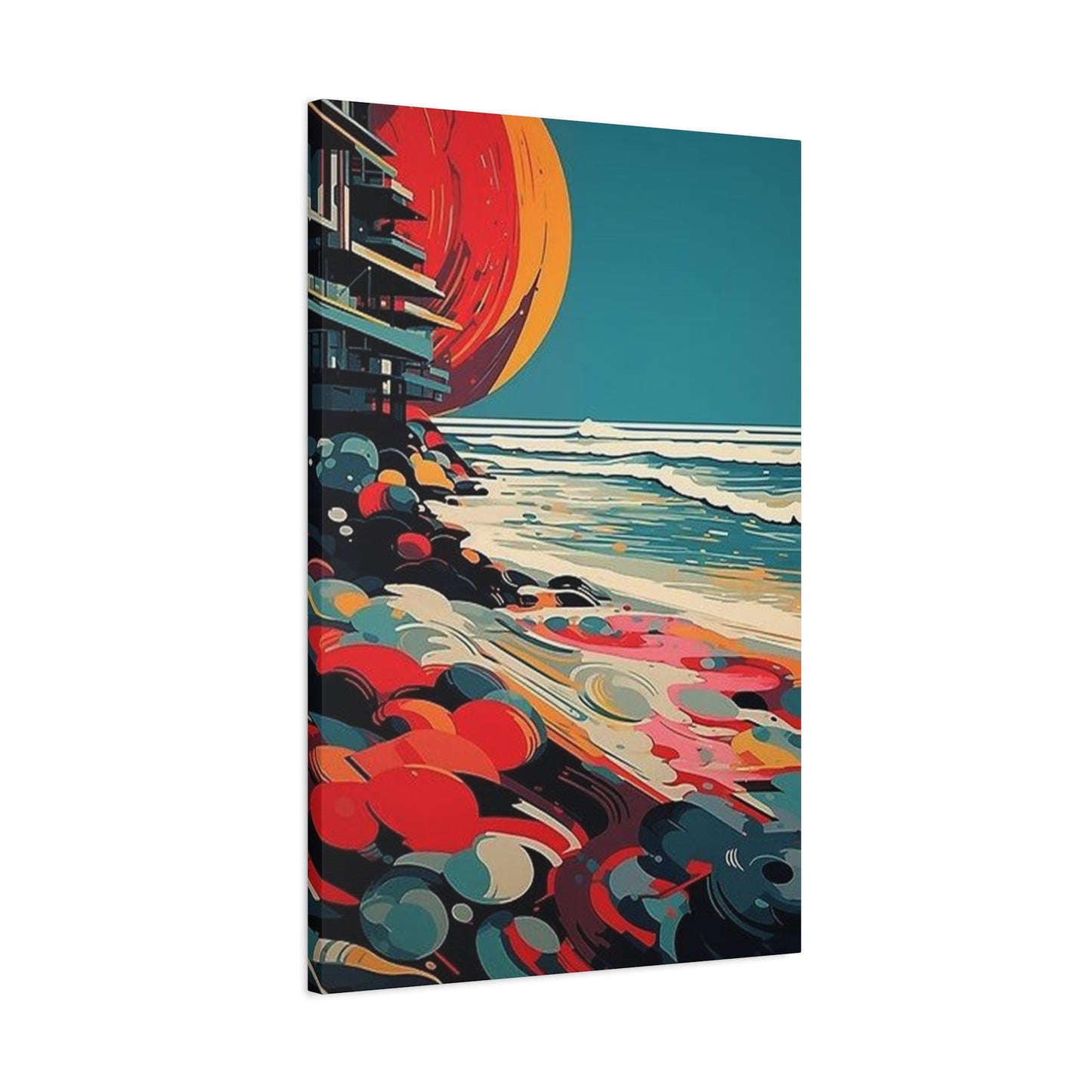 Abstract Sunset On A Beach Wall Art & Canvas Prints