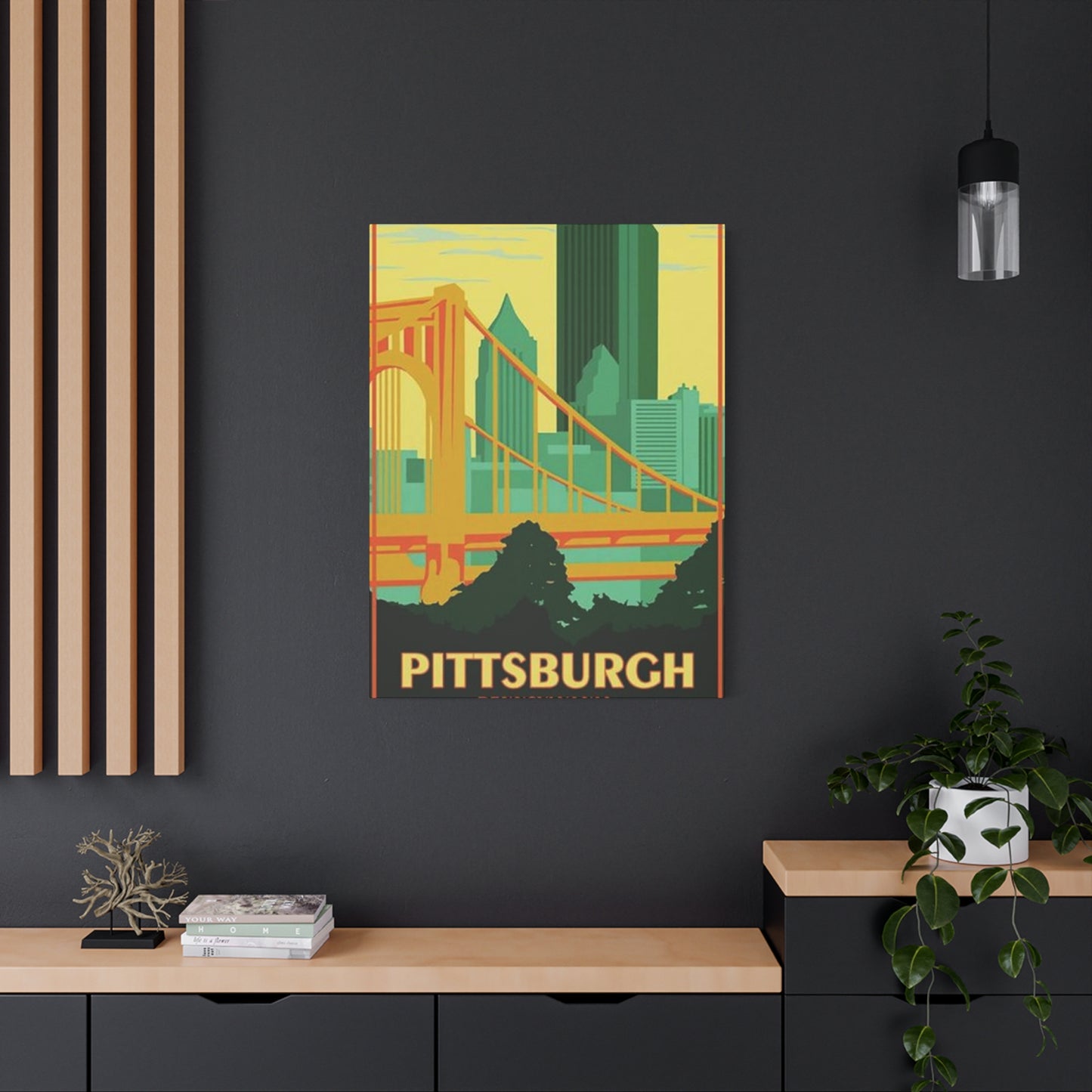 Steel Bridge Pittsburgh Poster Wall Art & Canvas Prints