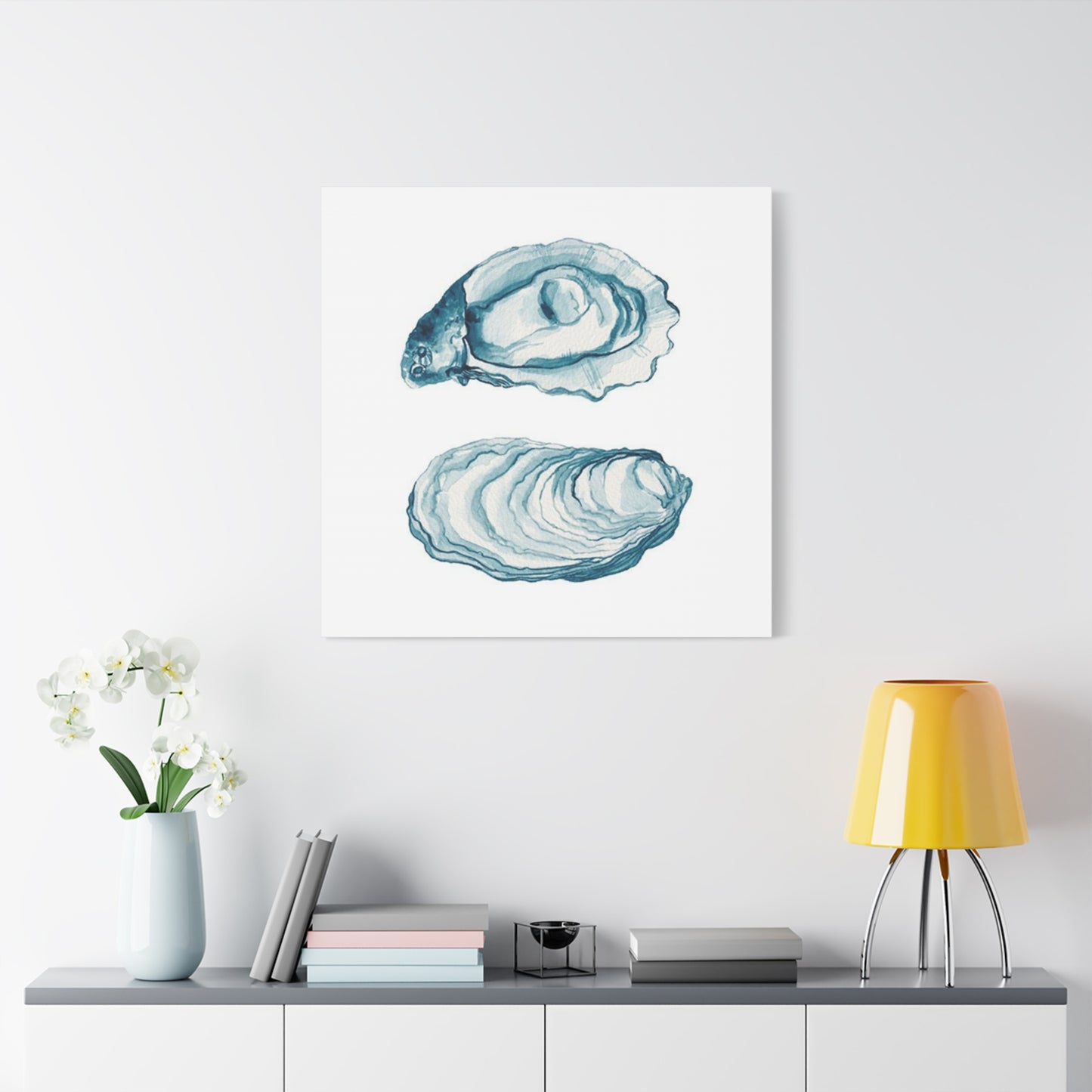 Blue Sea Shell Wall Art & Canvas Prints