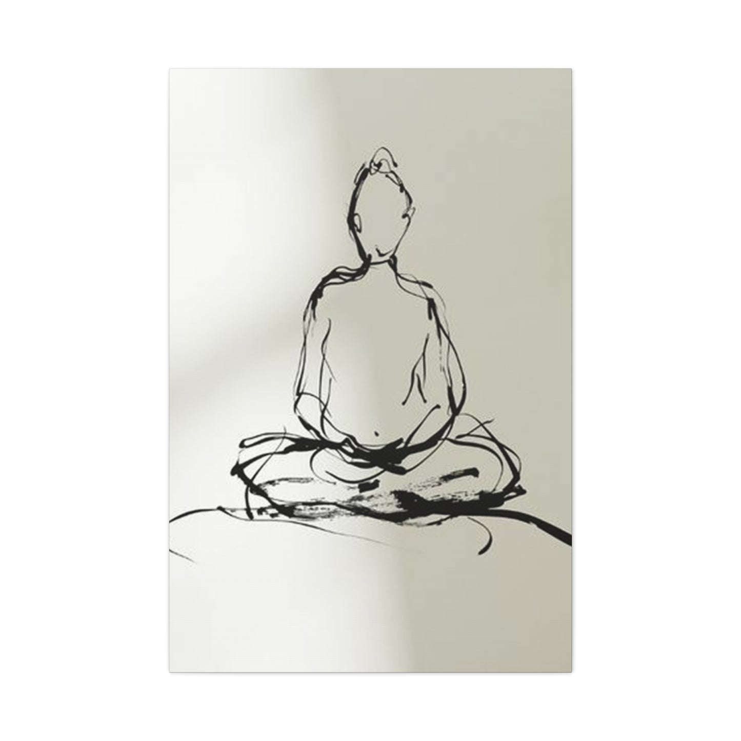 Buddha Yoga Drawing Wall Art & Canvas Prints
