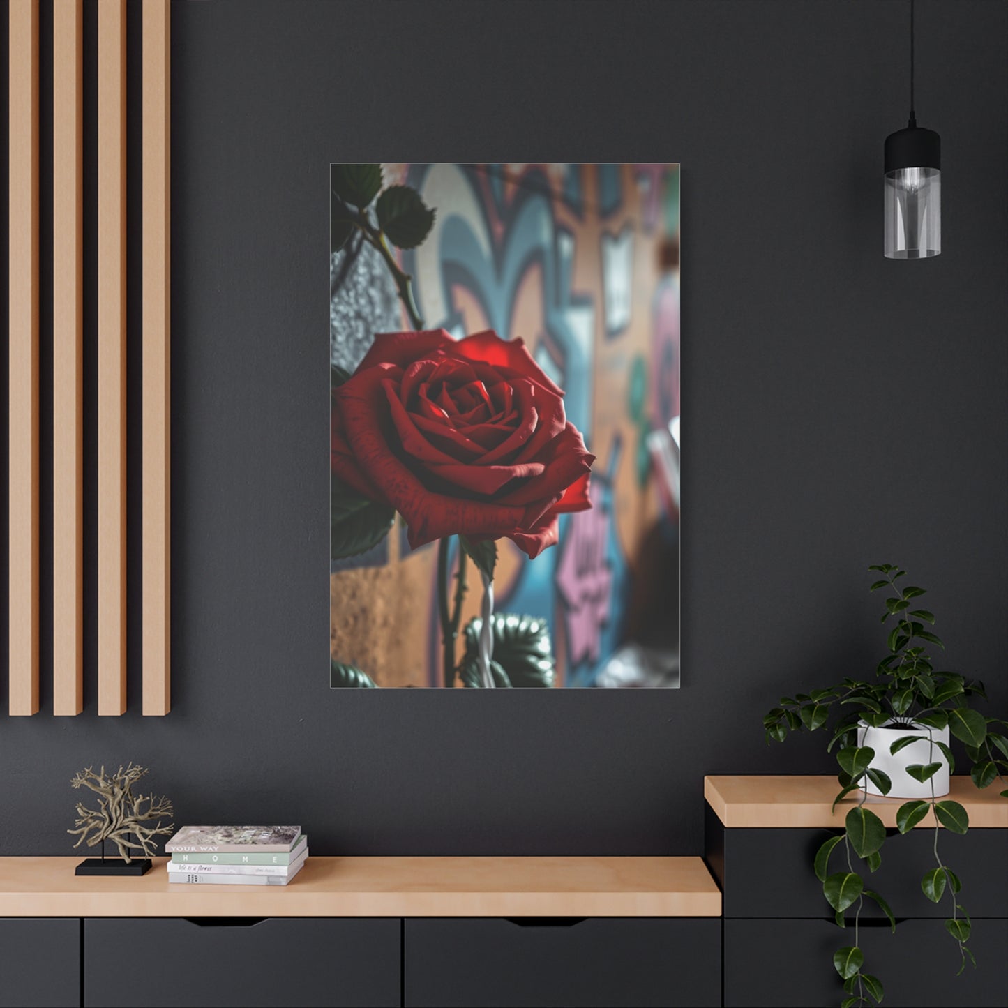 Roses in Urban Symphony Wall Art & Canvas Print
