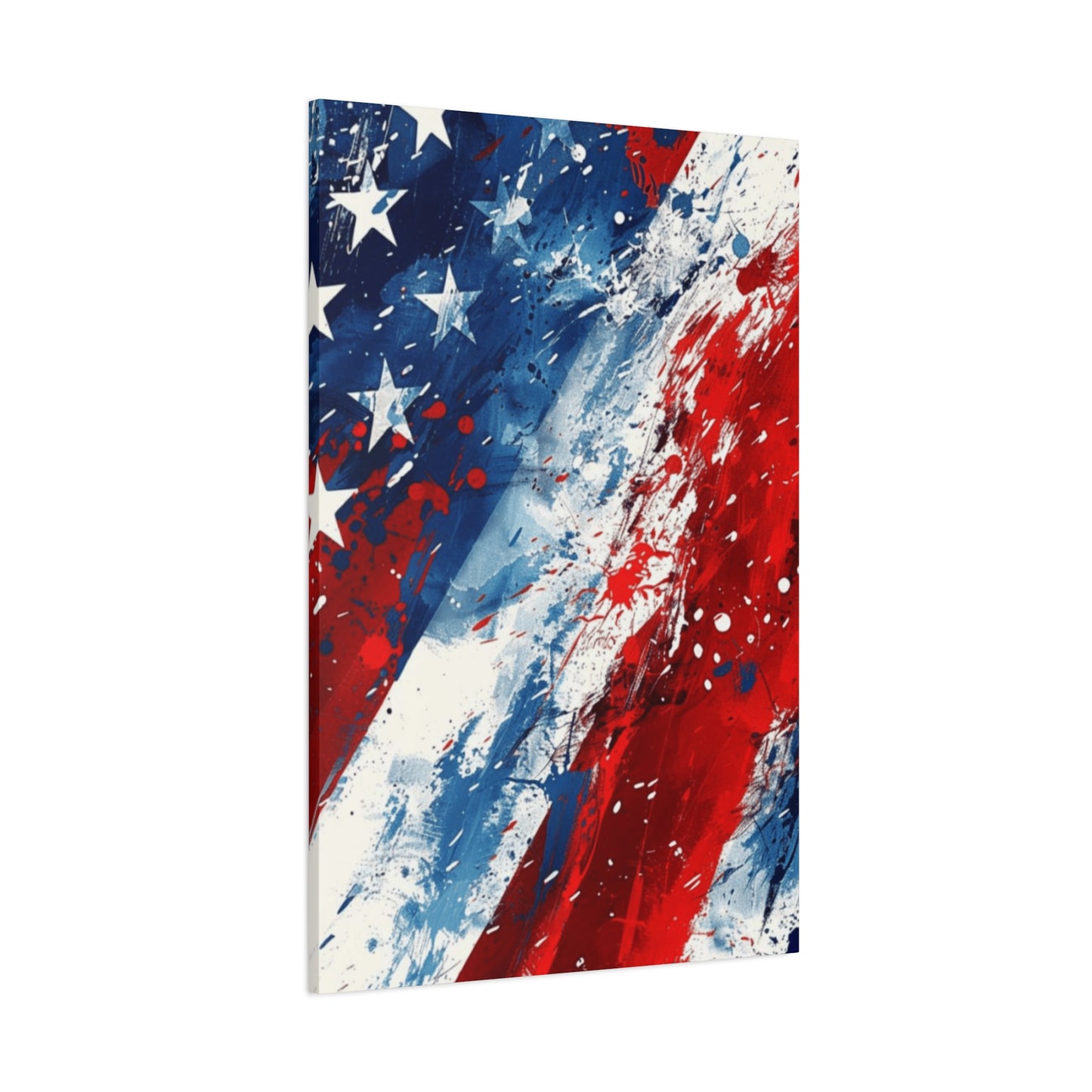 Abstract American Flag Painting Wall Art & Canvas Prints