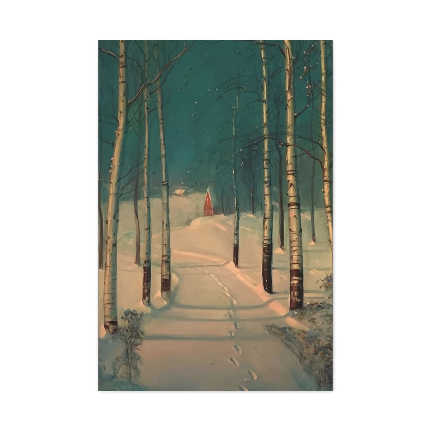 Forest View In Winters Wall Art & Canvas Prints