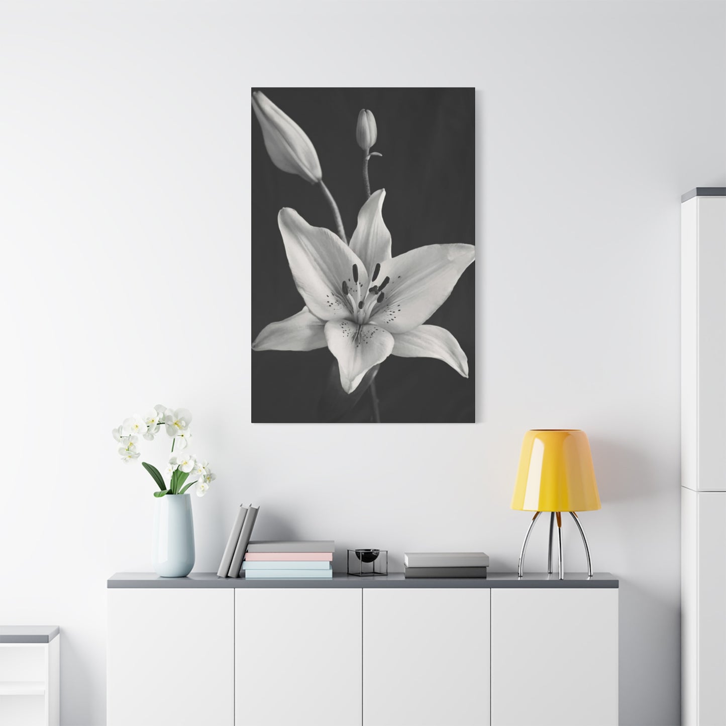 Black & White Floral Wall Art & Canvas Prints