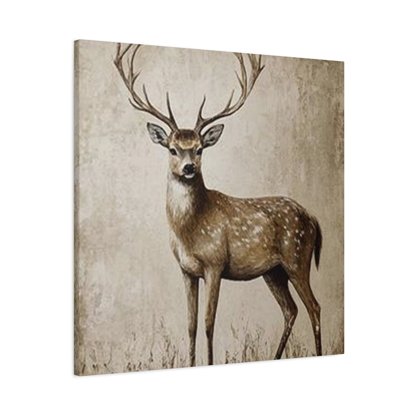 Baby Reindeer Painting Wall Art & Canvas Prints