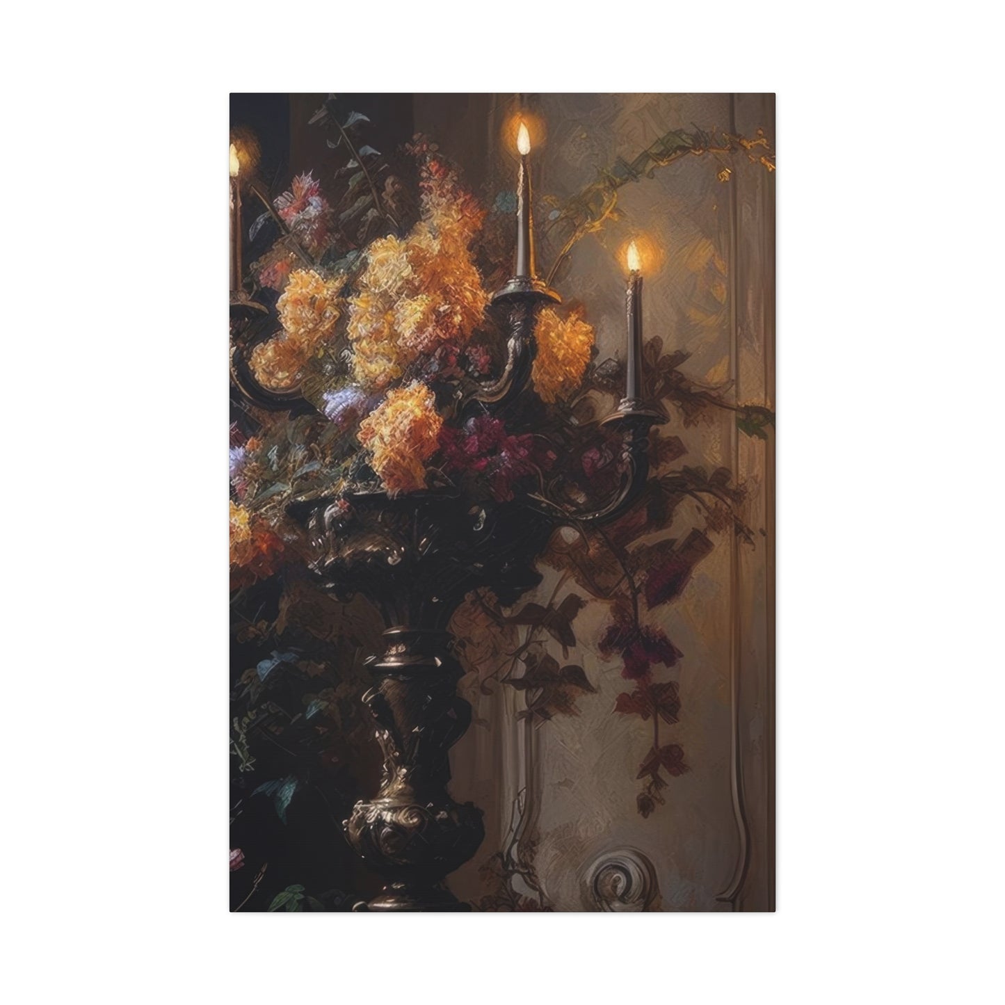 Candleabra Dark Wall Art & Canvas Prints