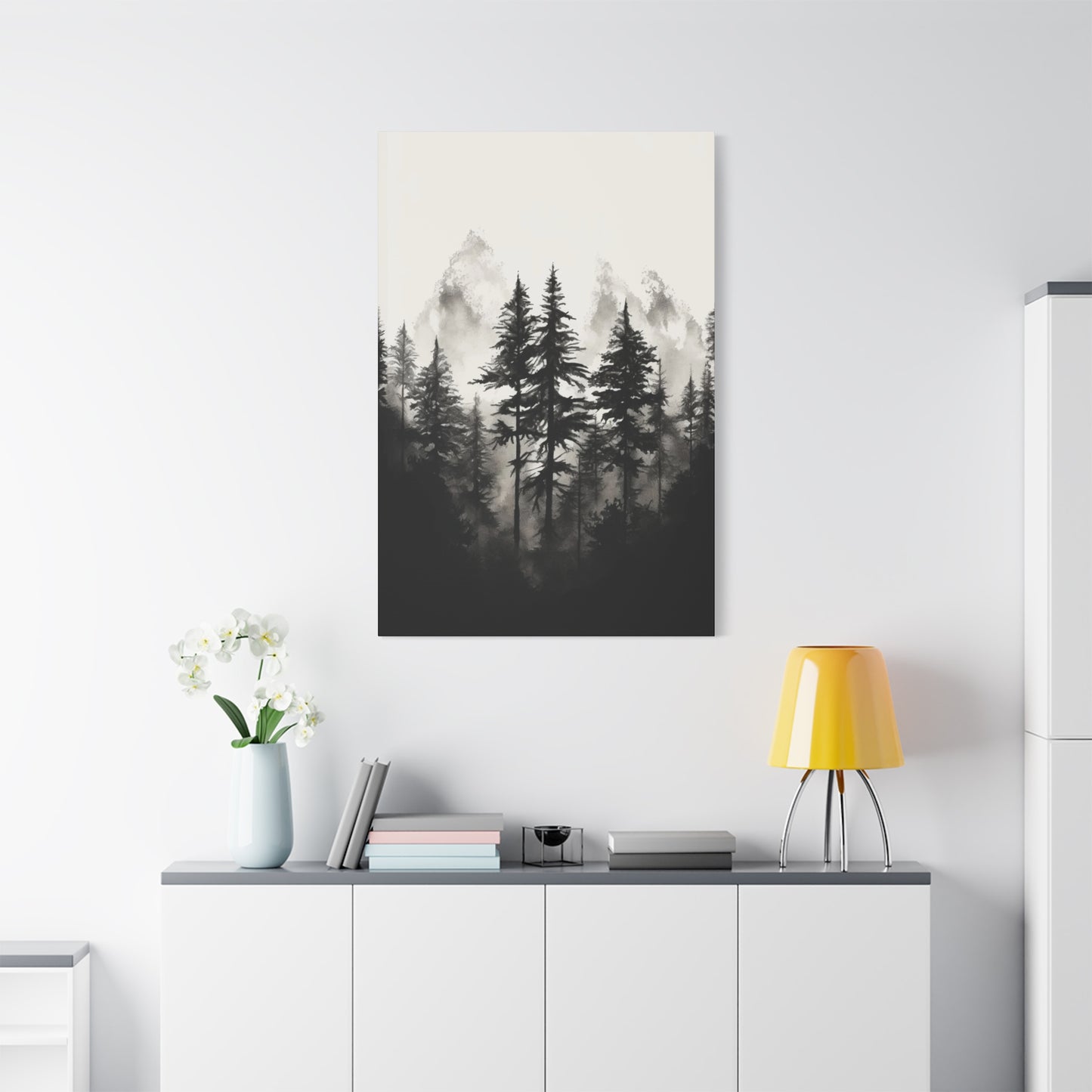 Black & White Jungle & Mountains Wall Art & Canvas Prints