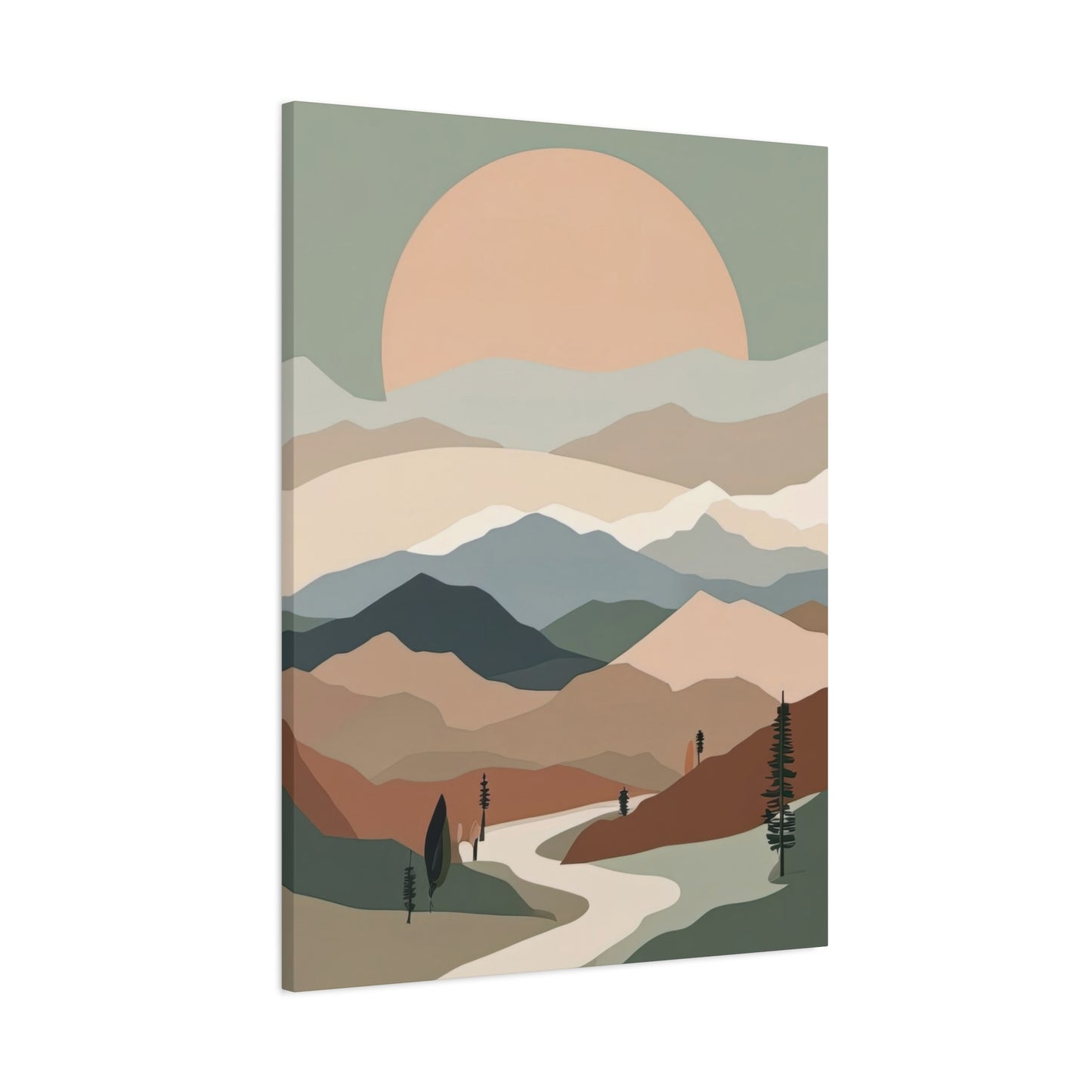 Warm Green Landscape Earth Tones Wall Art & Canvas Prints