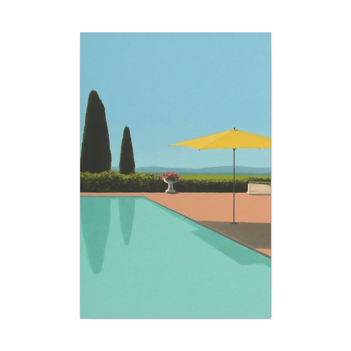 Swimming Pool In Hotel Wall Art & Canvas Prints