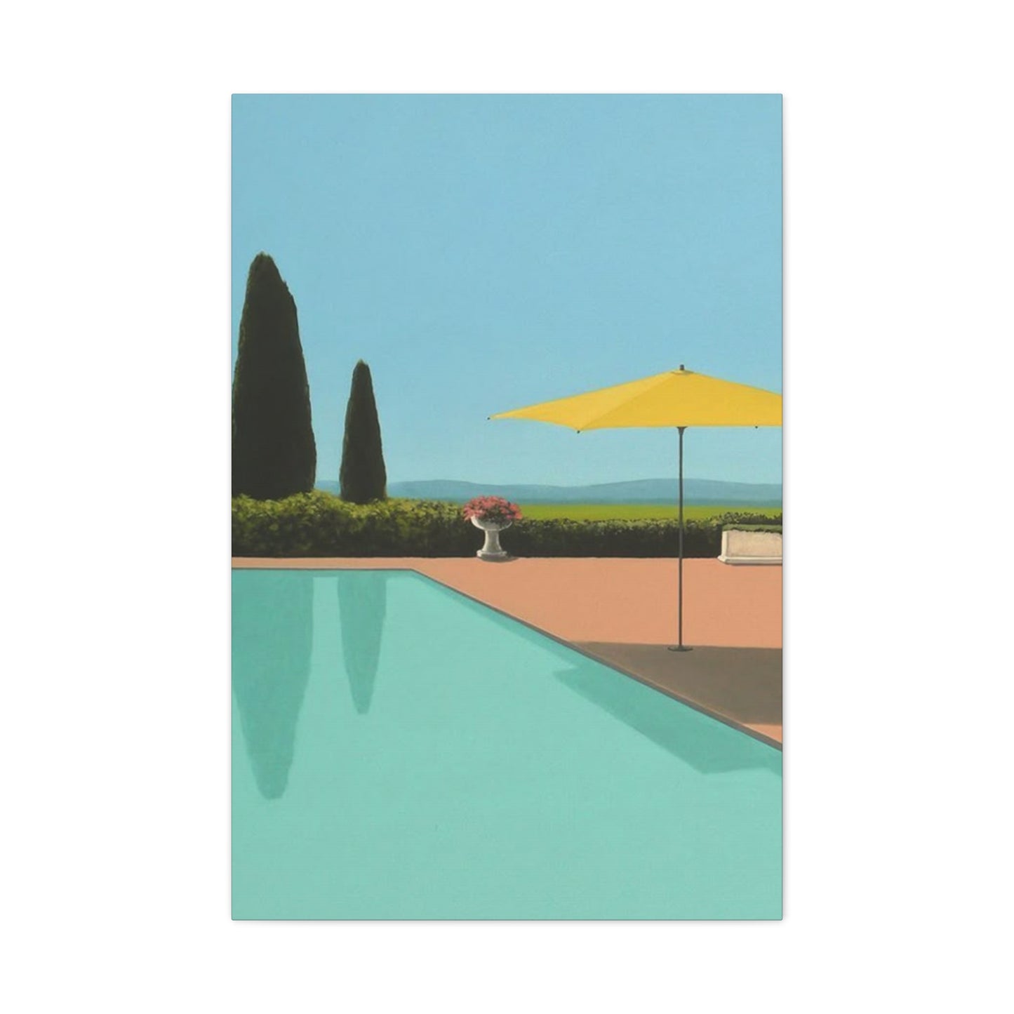 Swimming Pool In Hotel Wall Art & Canvas Prints