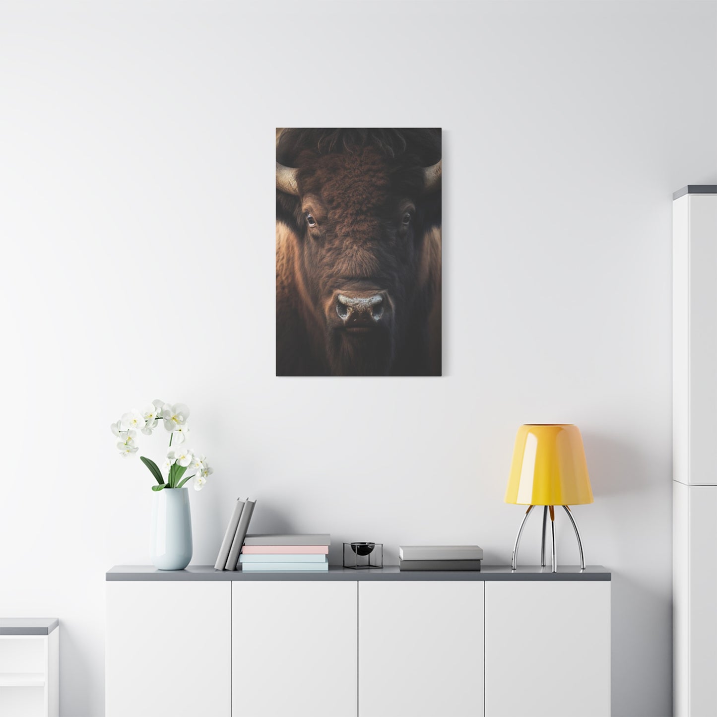 Bison Staring Wall Art & Canvas Prints