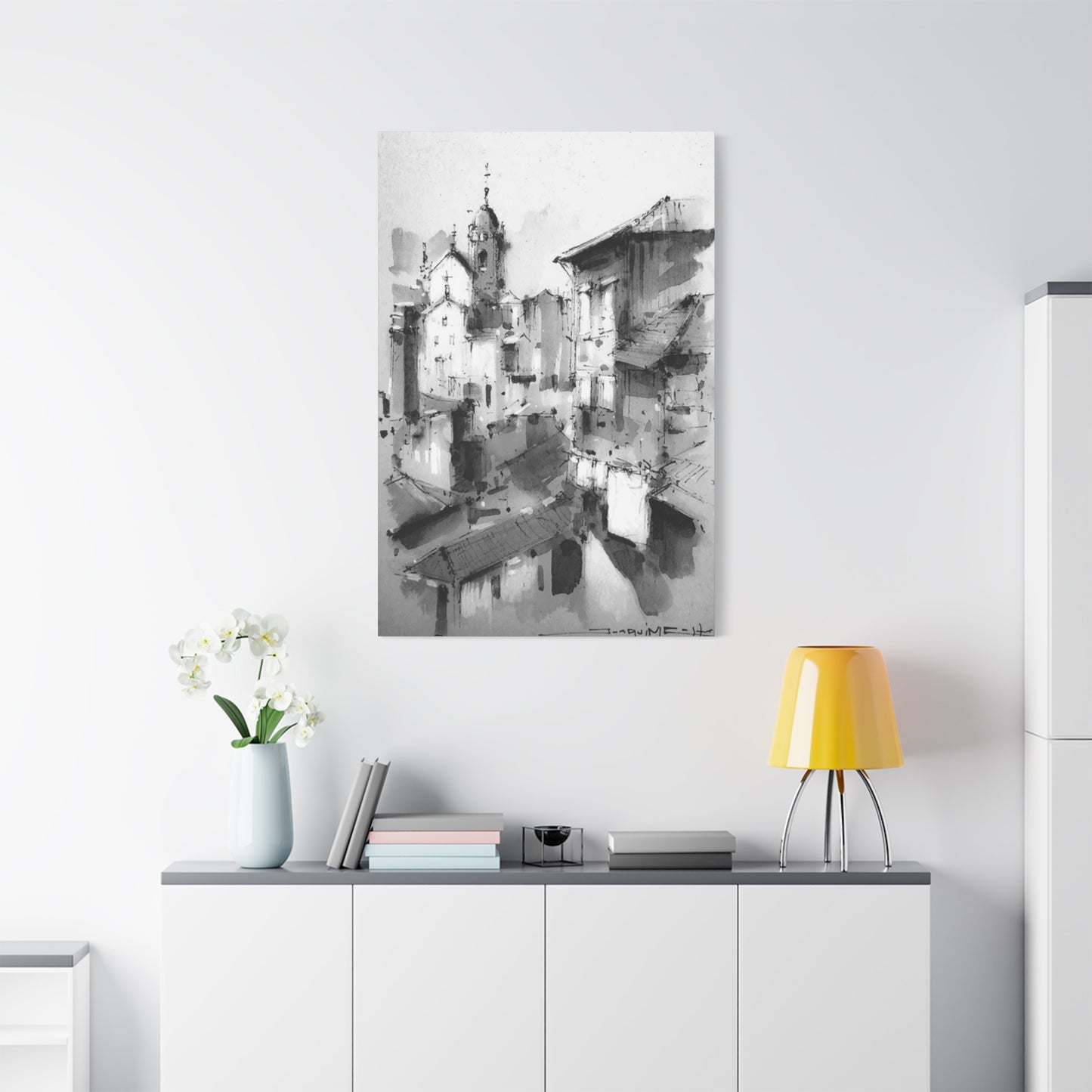 Black & White City Wall Art & Canvas Prints