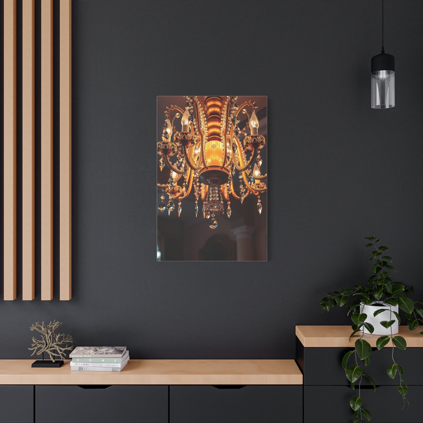 Chandelier Art Refined Canvas Wall Art & Canvas Print
