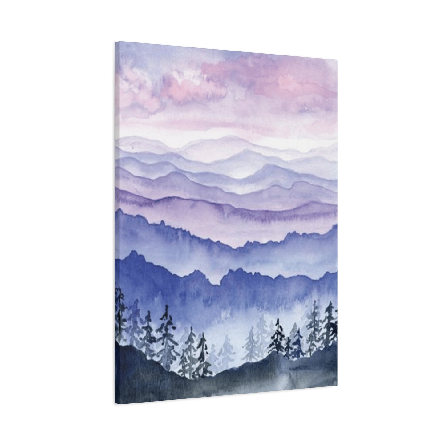 Blue and Purple Mountain Ridges Wall Art & Canvas Prints