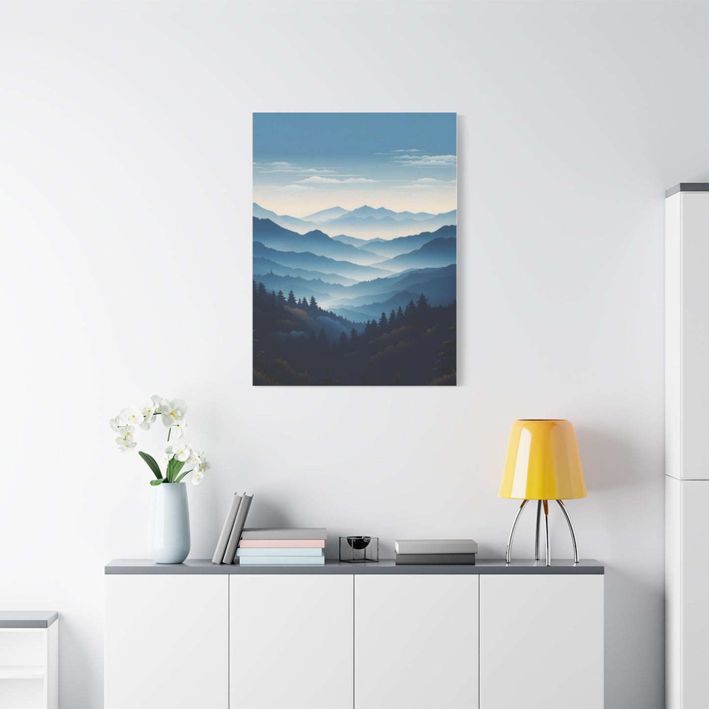 Serene Mountain Range Wall Art & Canvas Prints