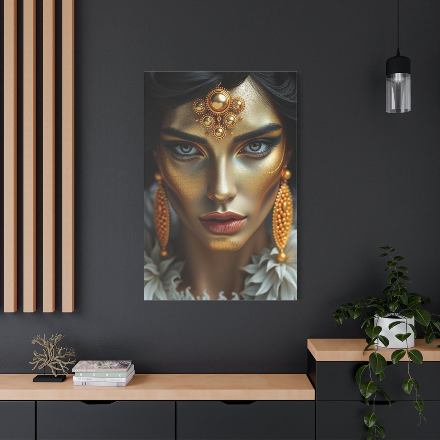Vision Black White and Gold Art Art Wall Art & Canvas Print