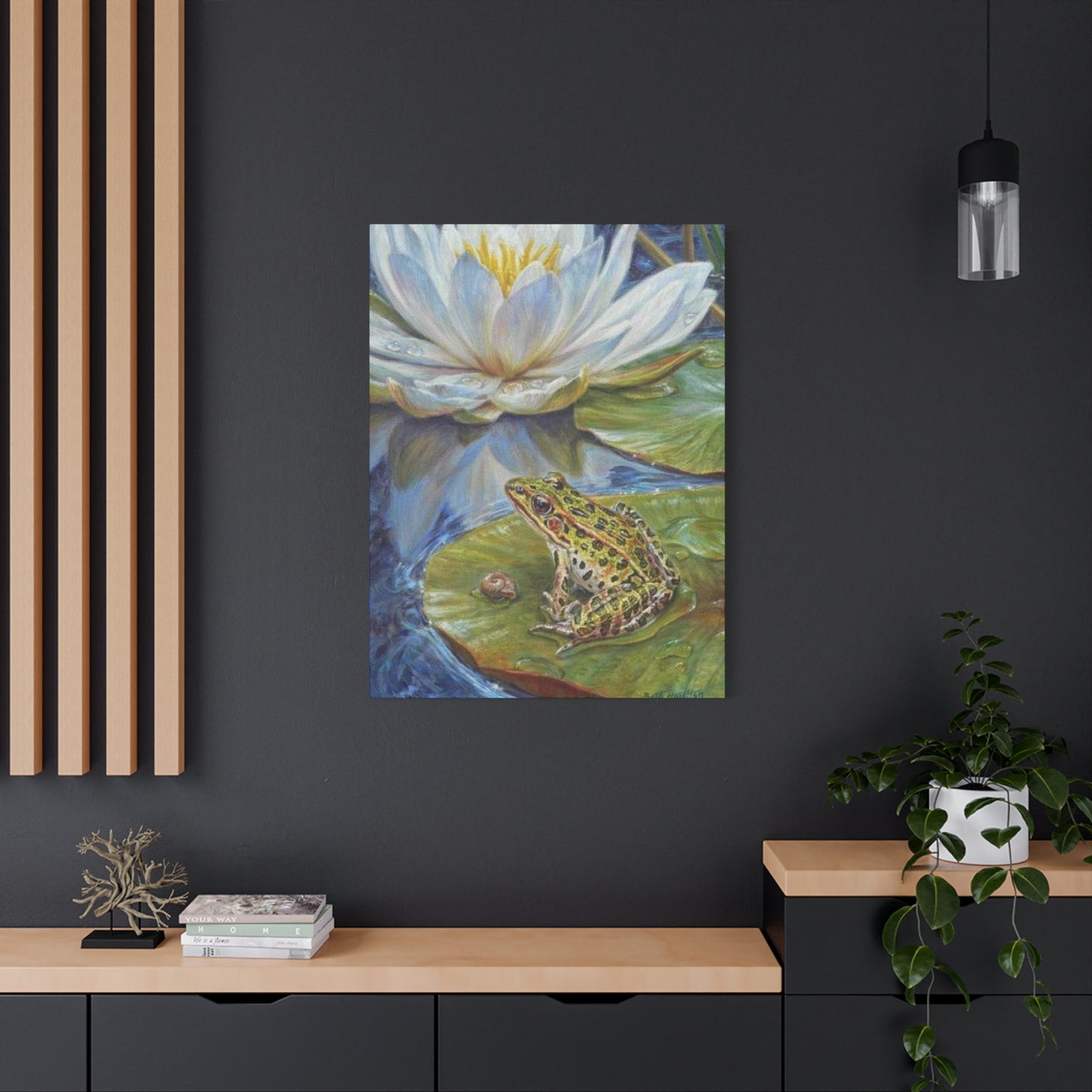 Frog in Pond Wall Art & Canvas Prints
