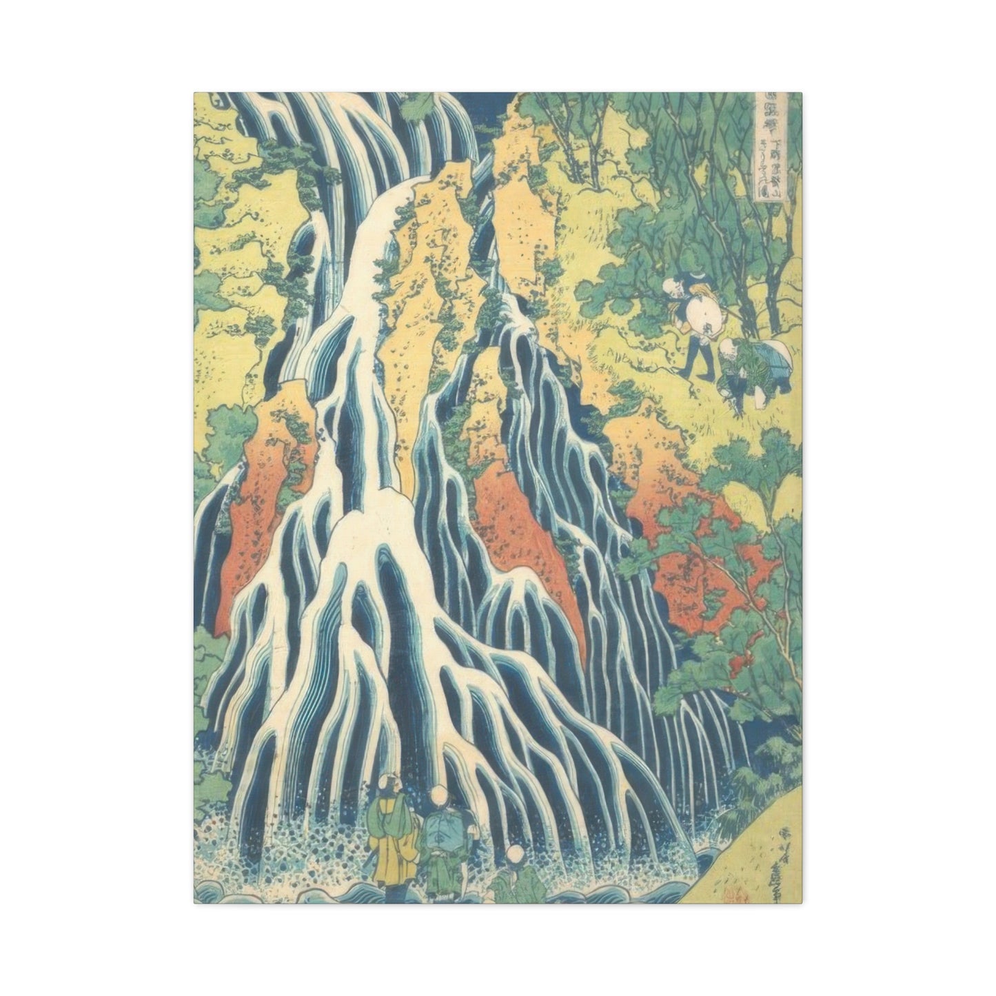 Katsushika Hokusai Kirifuri Waterfall At Mount Kurokami In Shimotsuke Province Wall Art & Canvas Prints