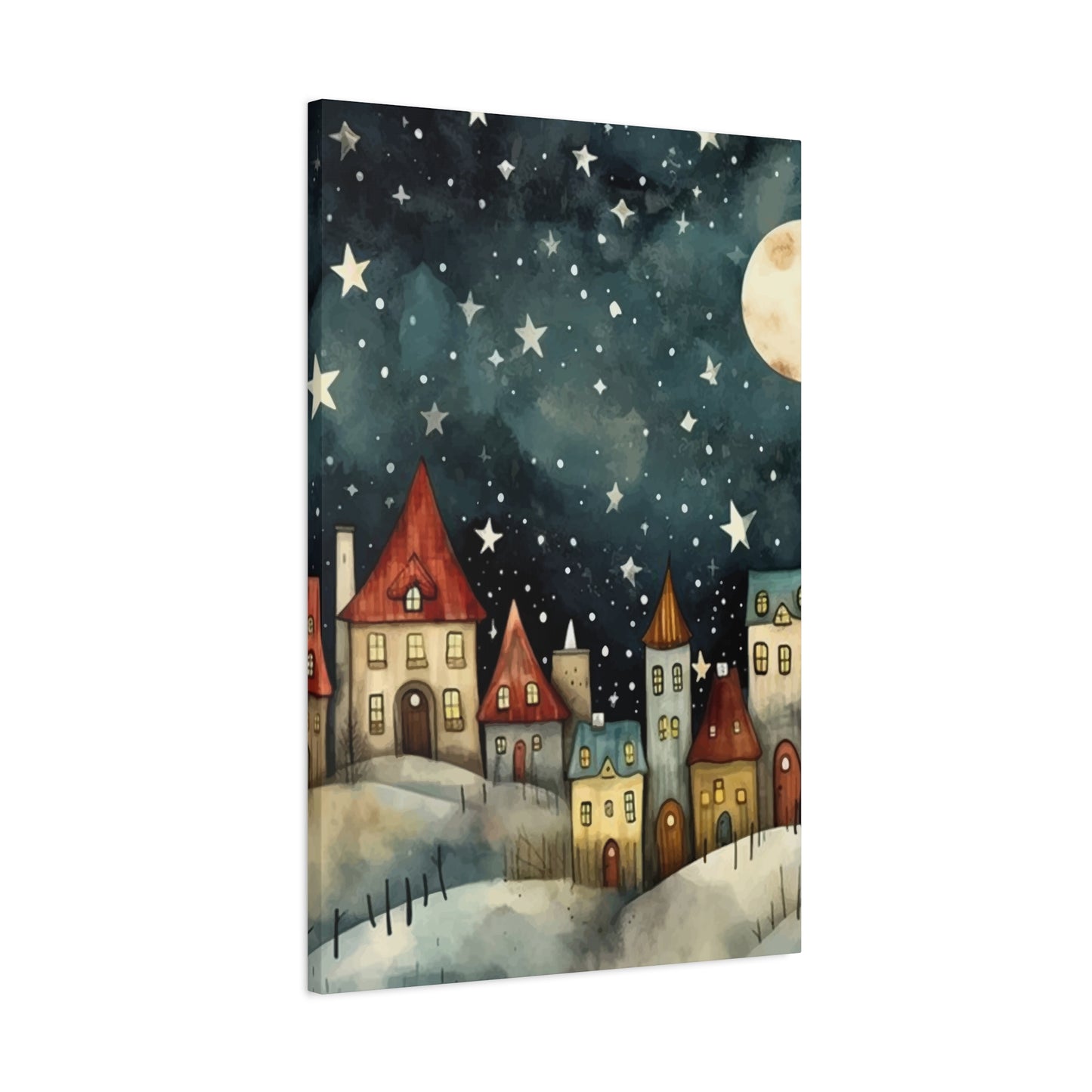 Snow and Stars Wall Art & Canvas Prints