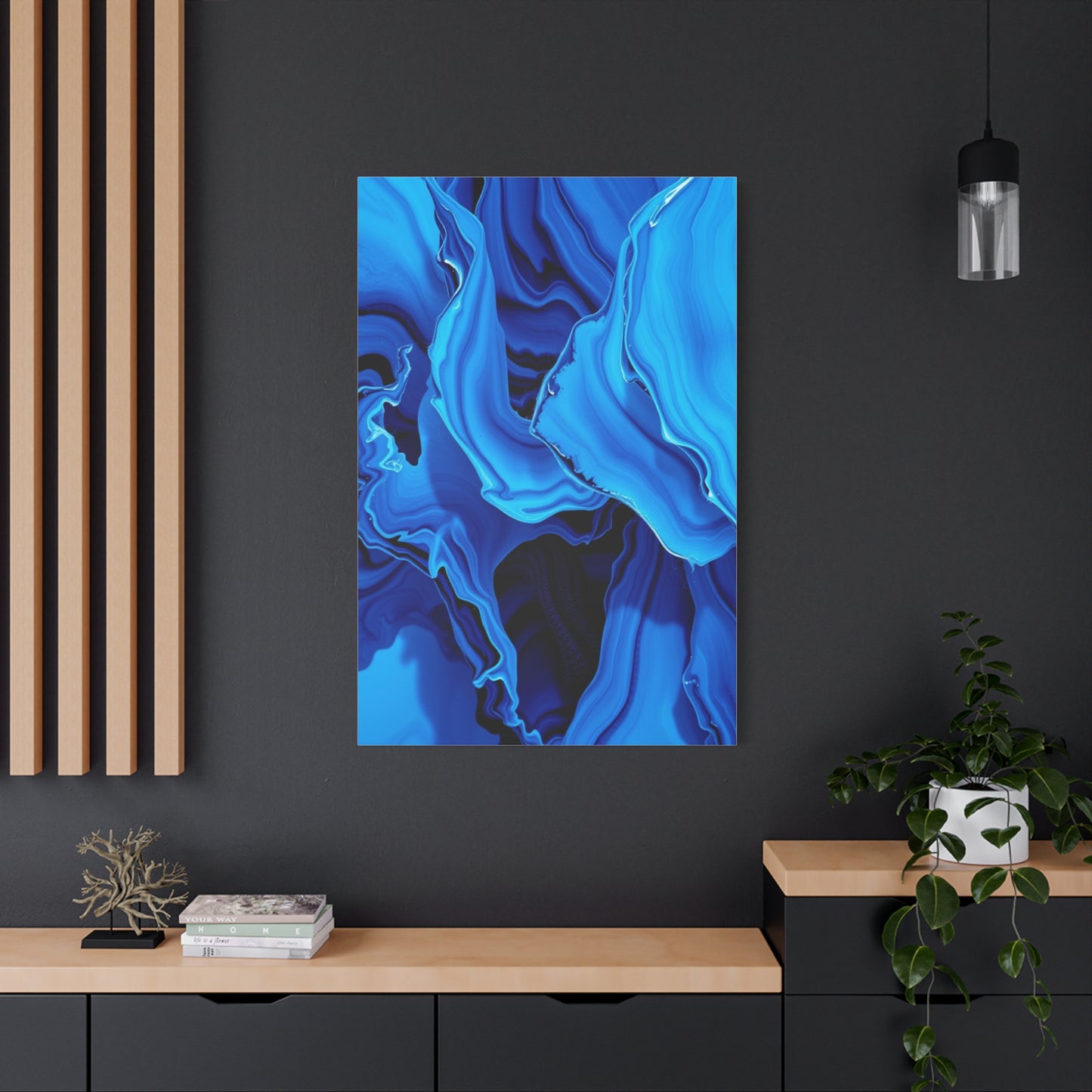 Blue Abstract Art Supreme Canvas Wall Art & Canvas Print