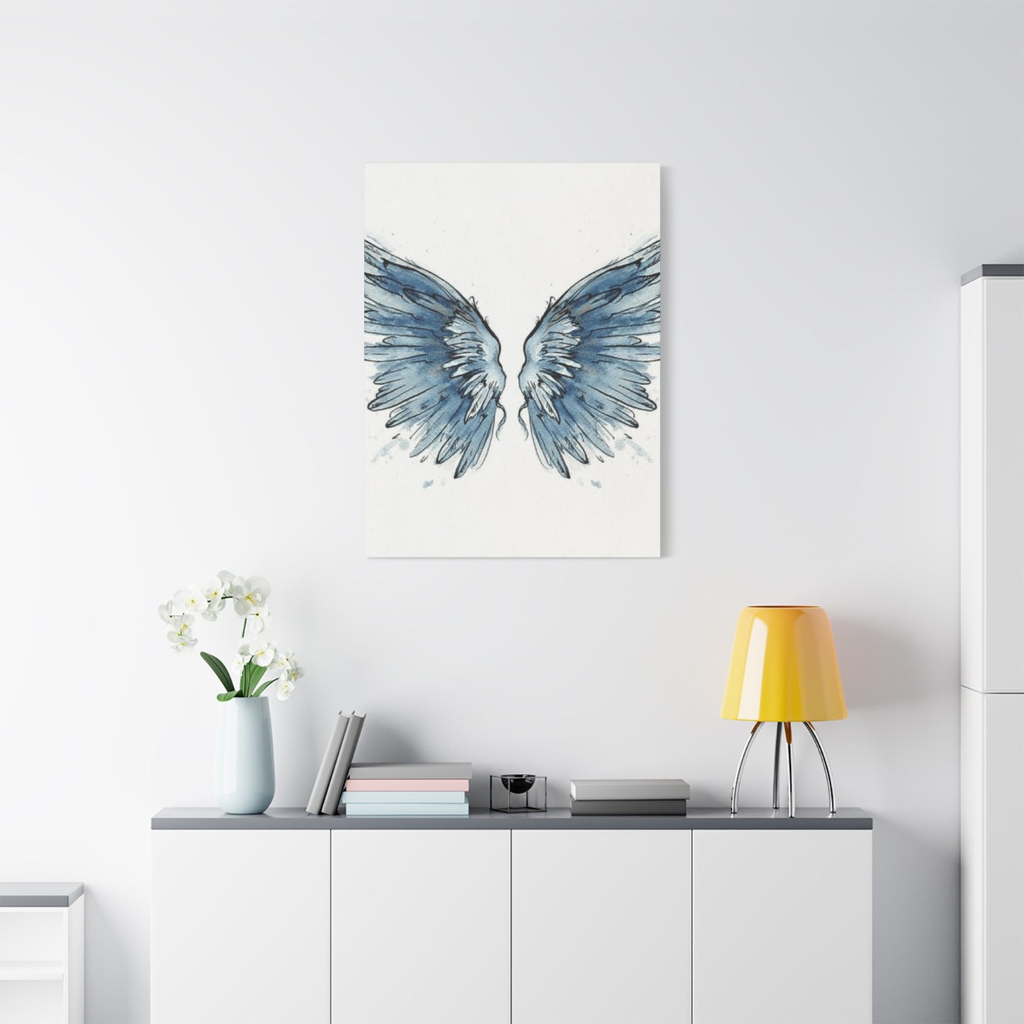 Blue Angel Wings Wall Art & Canvas Prints