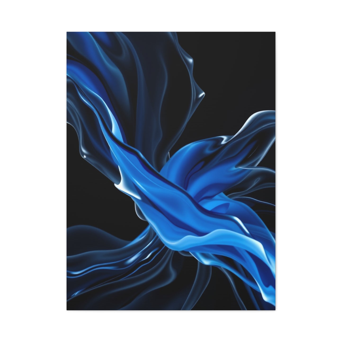 Supreme Black, White & Blue Art Wall Art & Canvas Print