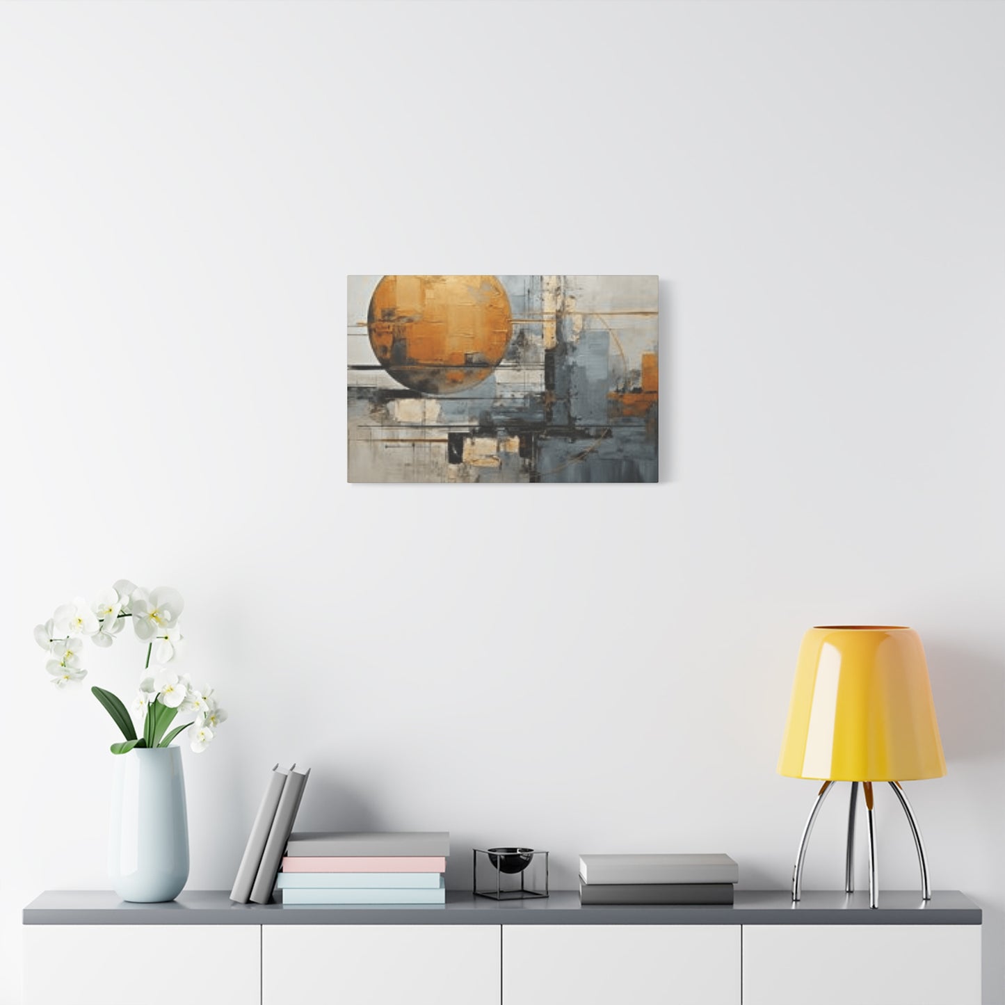 Abstract Moon Painting Wall Art & Canvas Prints