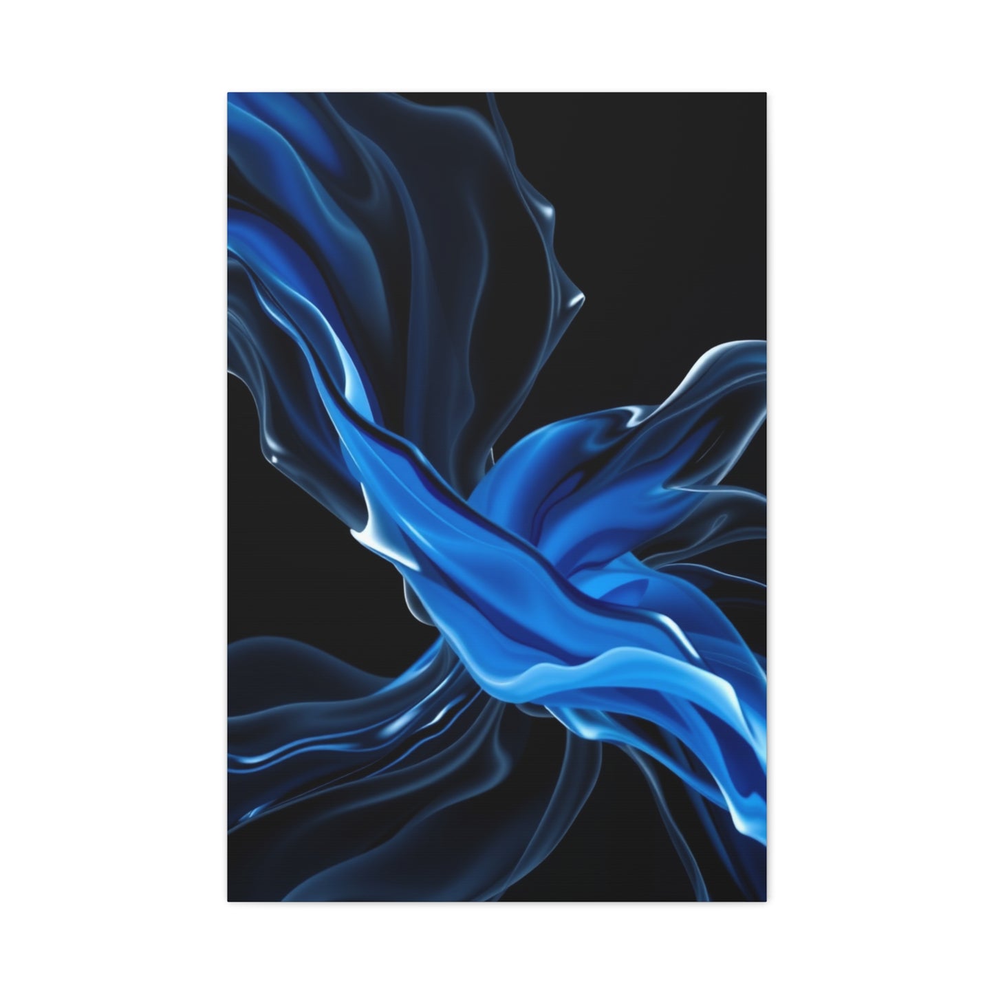 Supreme Black, White & Blue Art Wall Art & Canvas Print