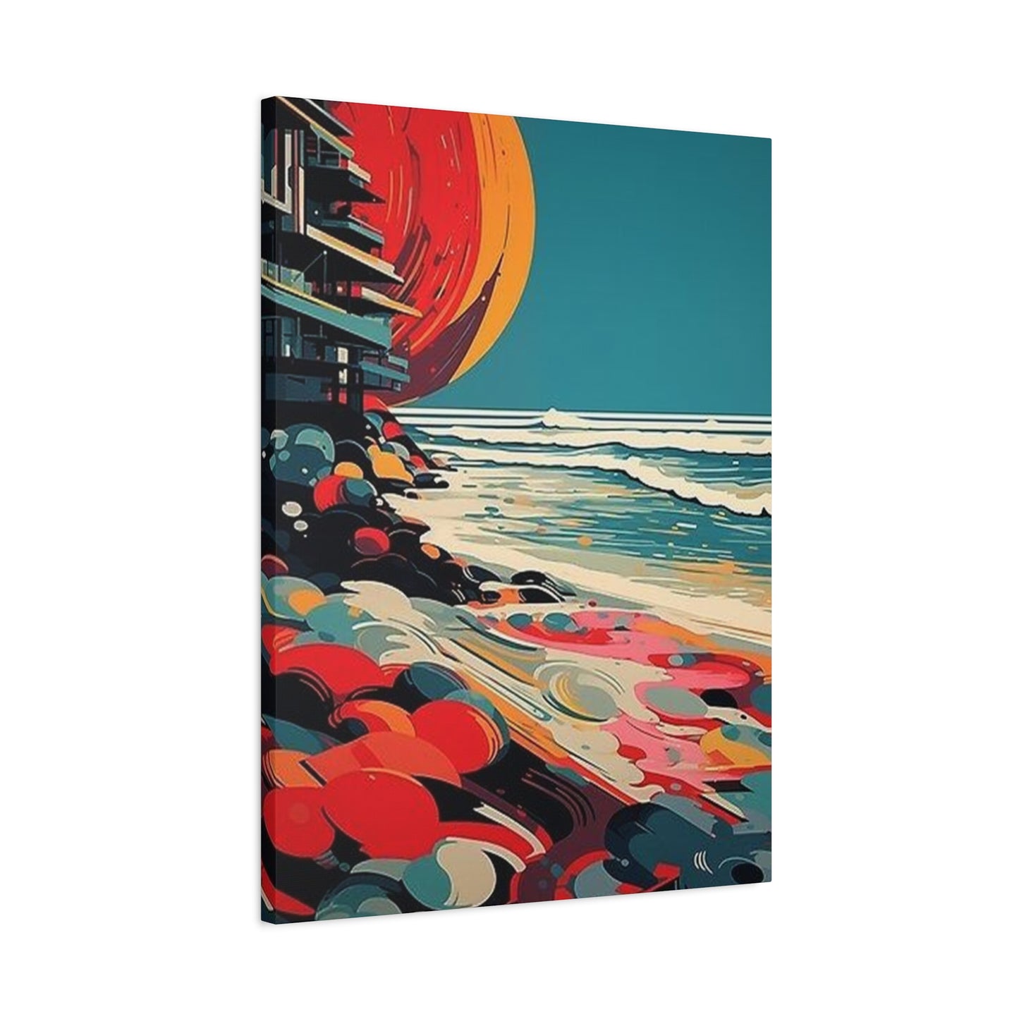 Abstract Sunset On A Beach Wall Art & Canvas Prints