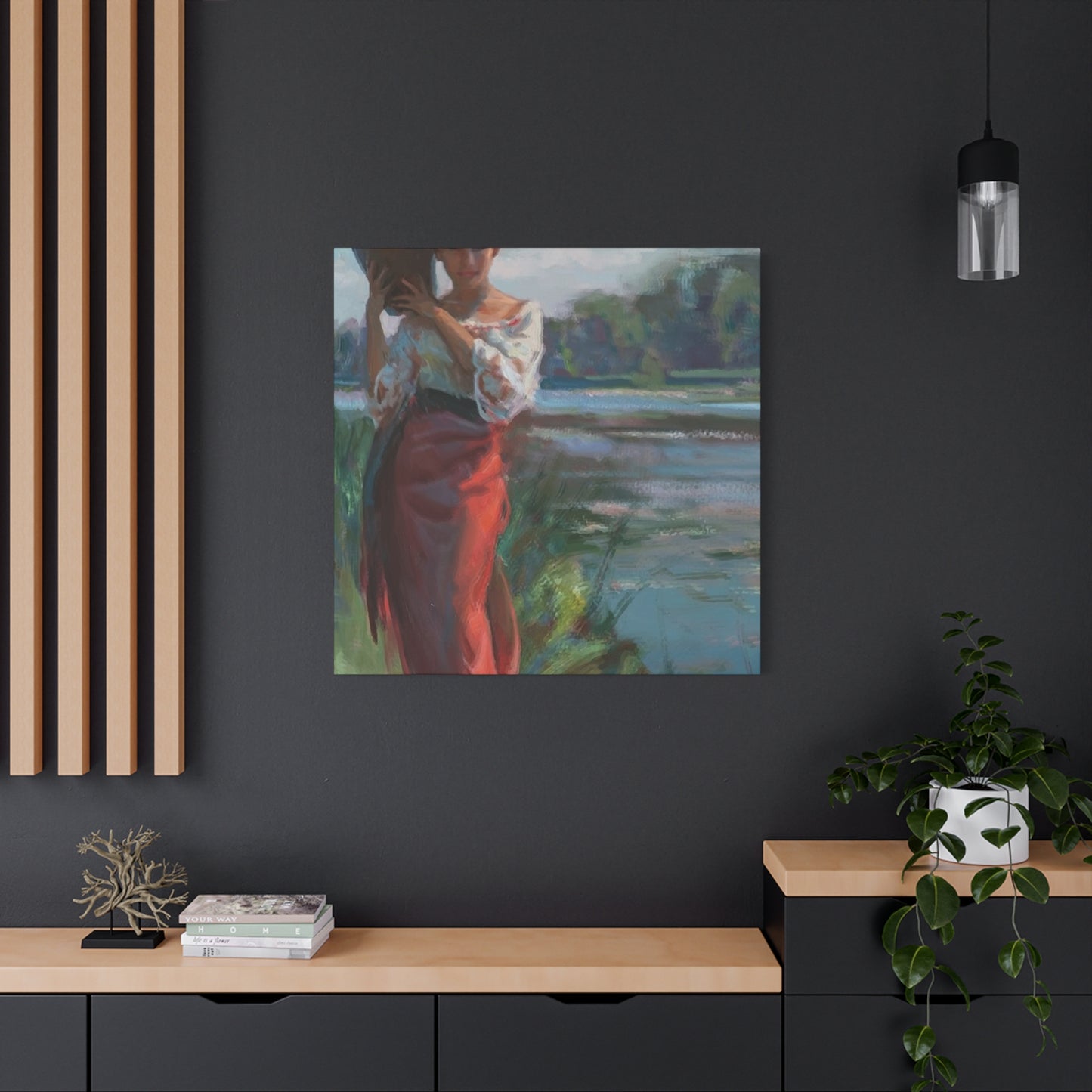 Girl Holding A Pot Wall Art & Canvas Prints