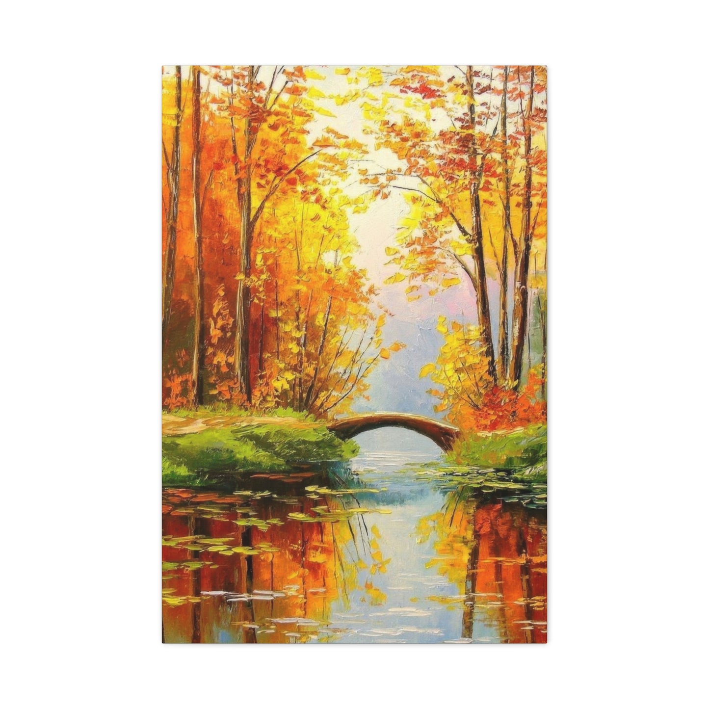 Wooden Bridge In Forest Wall Art & Canvas Prints