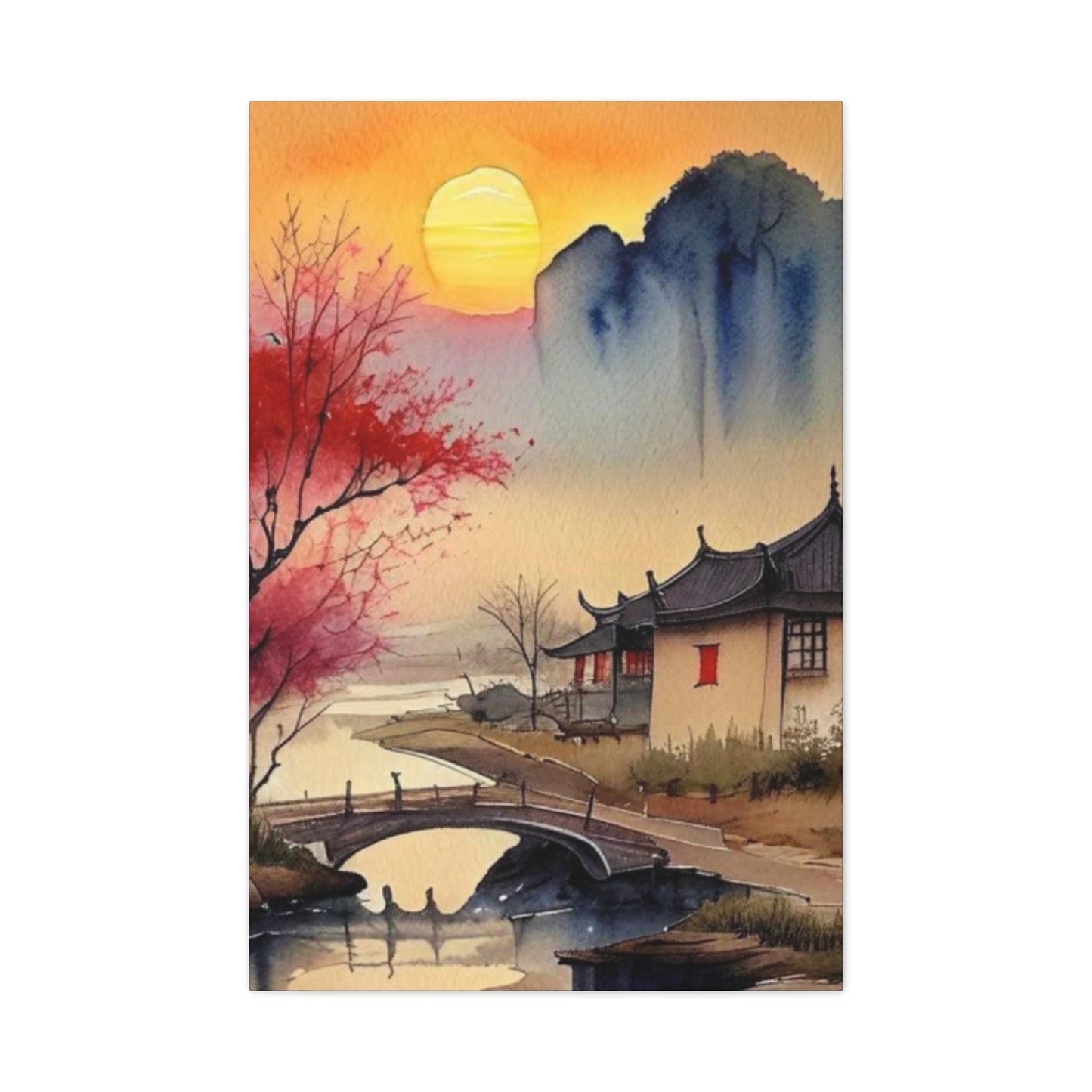 Sunset Over the Bridge Wall Art & Canvas Prints