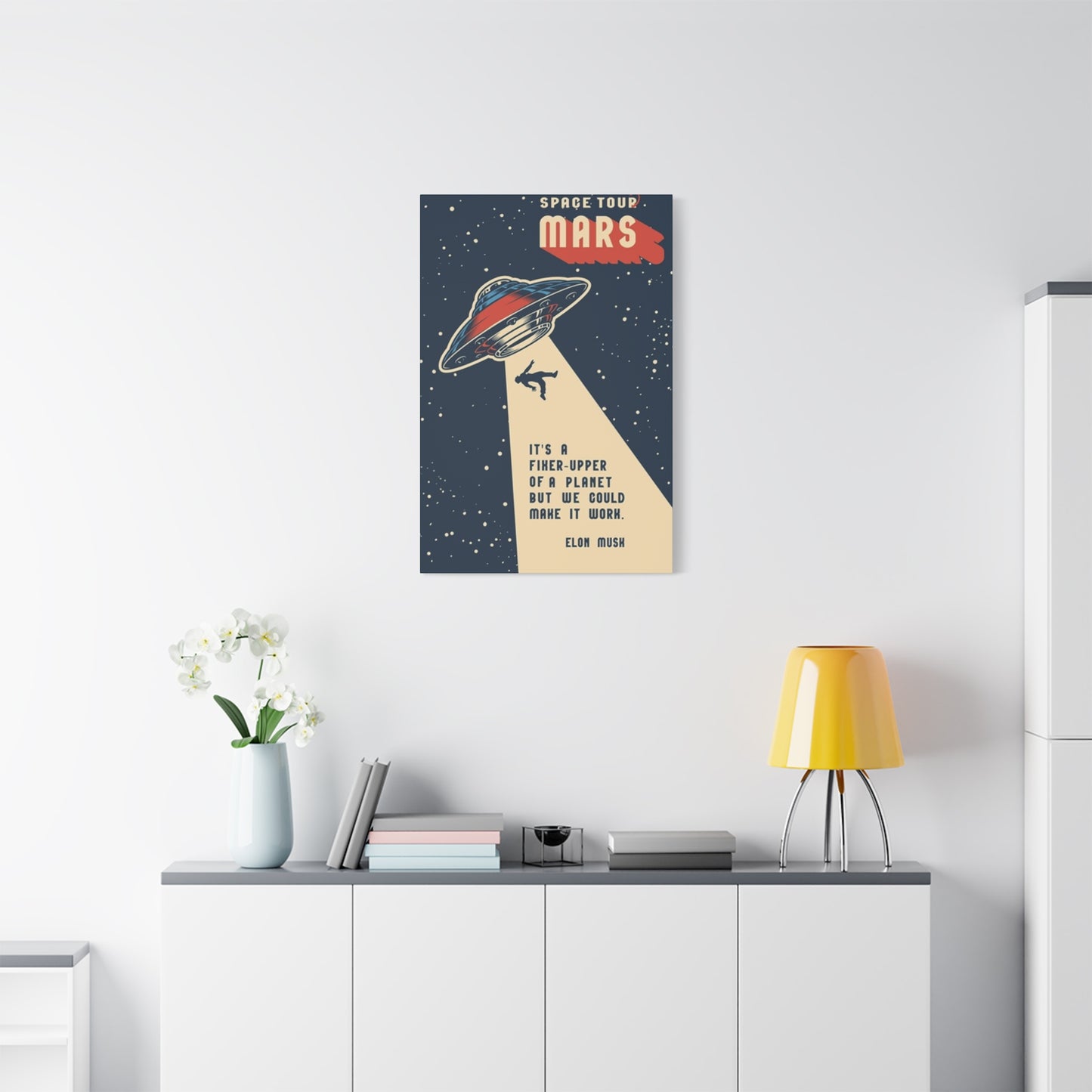 Mars Space Tour Poster Wall Art & Canvas Prints