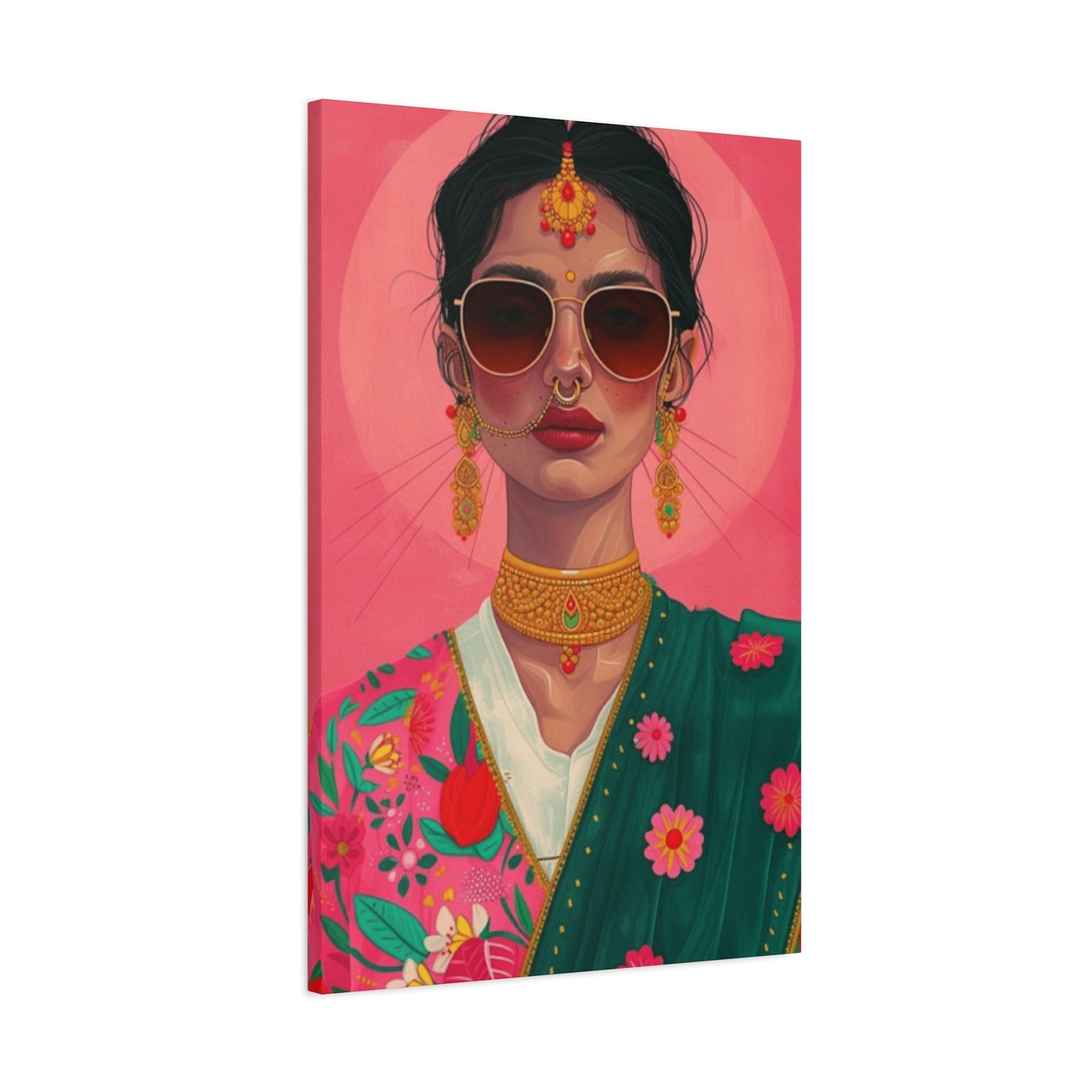 Indian Women In Traditional Dress Wall Art & Canvas Prints