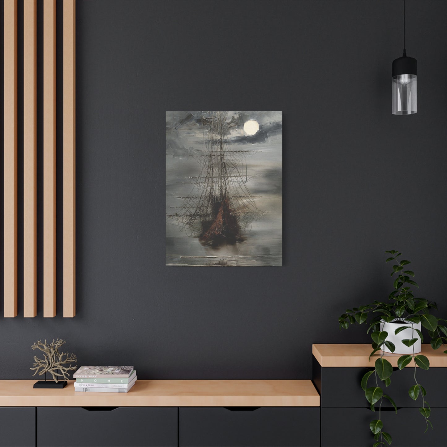 Vintage Ship Sailing Painting Wall Art & Canvas Prints