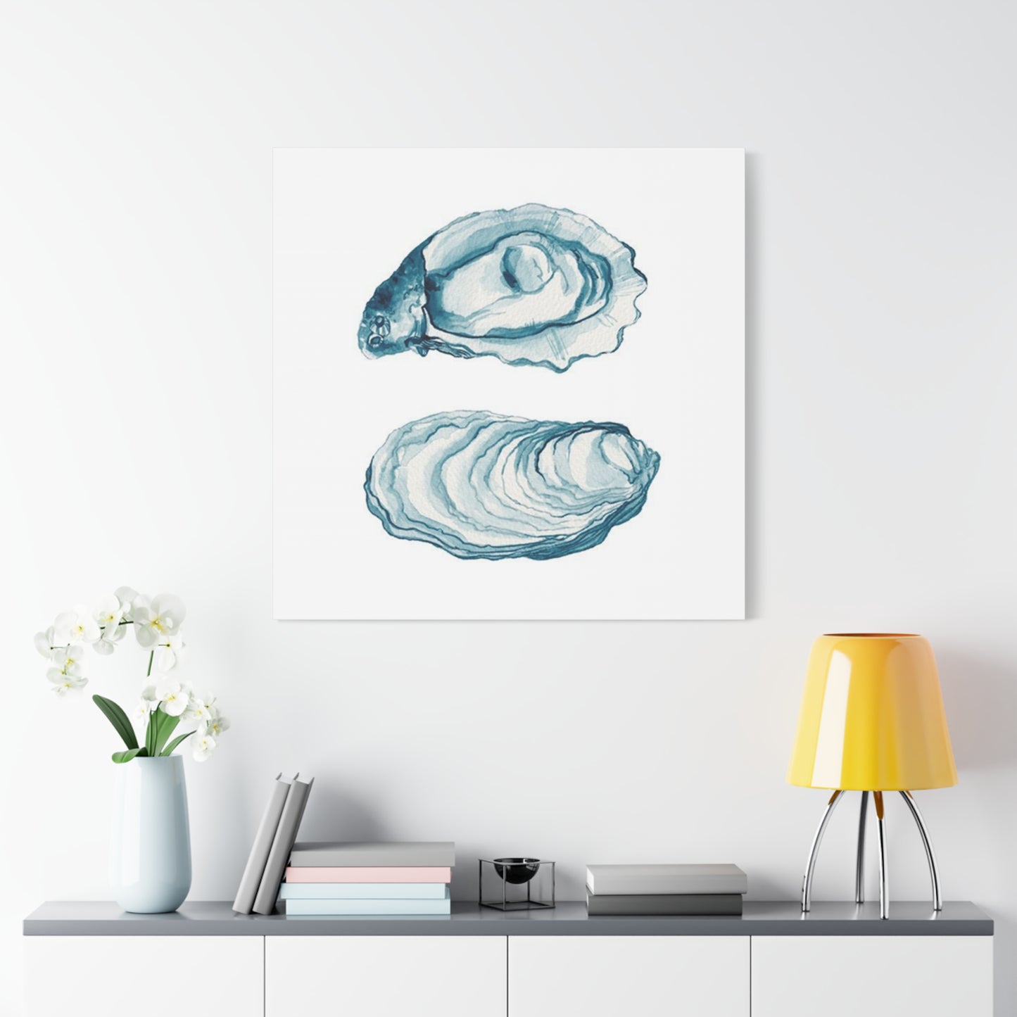 Blue Sea Shell Wall Art & Canvas Prints