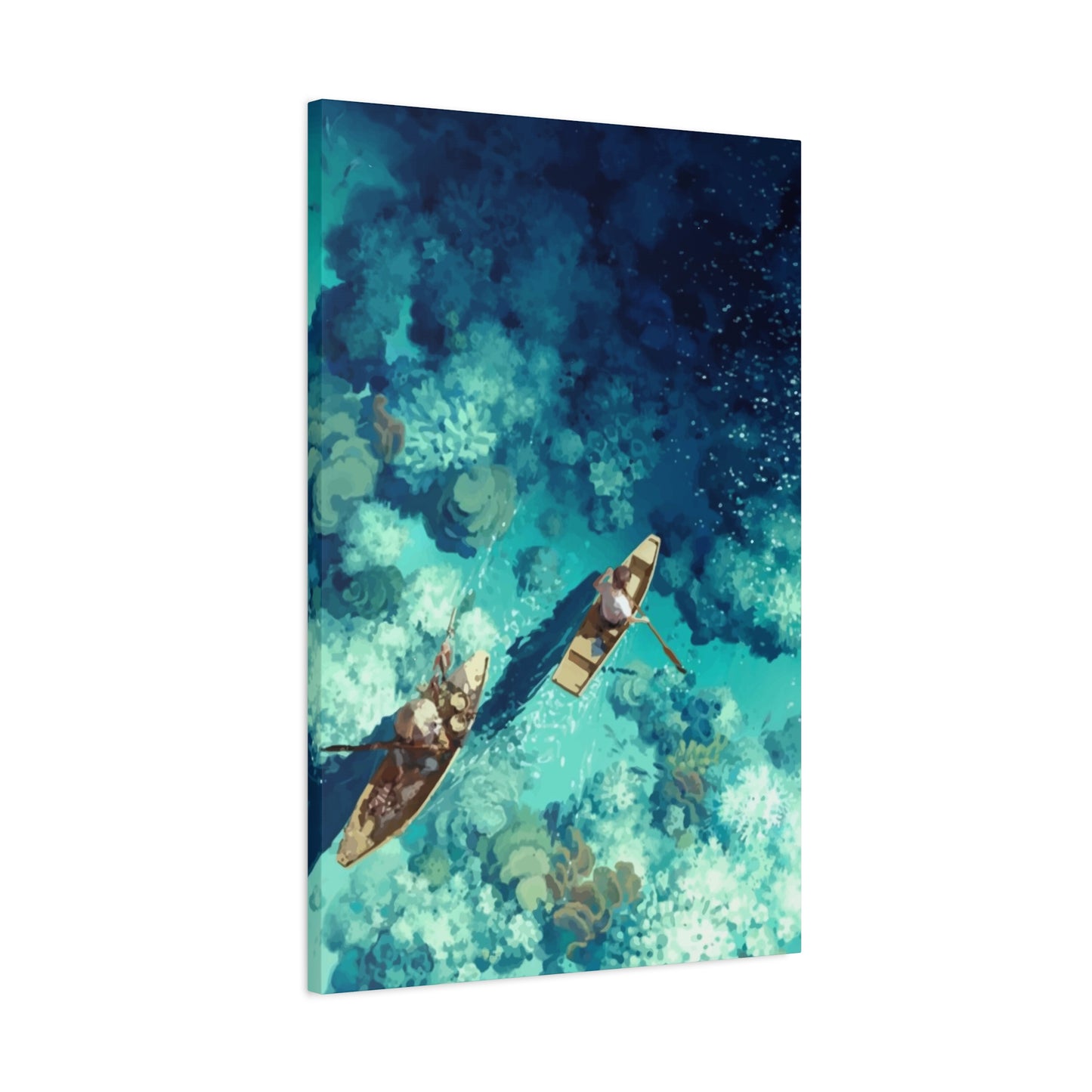 Boat in Sea 3d View Wall Art & Canvas Prints