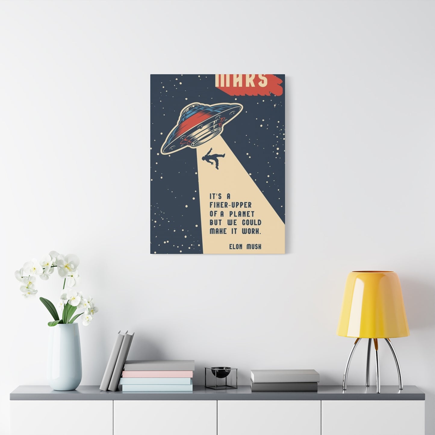 Mars Space Tour Poster Wall Art & Canvas Prints
