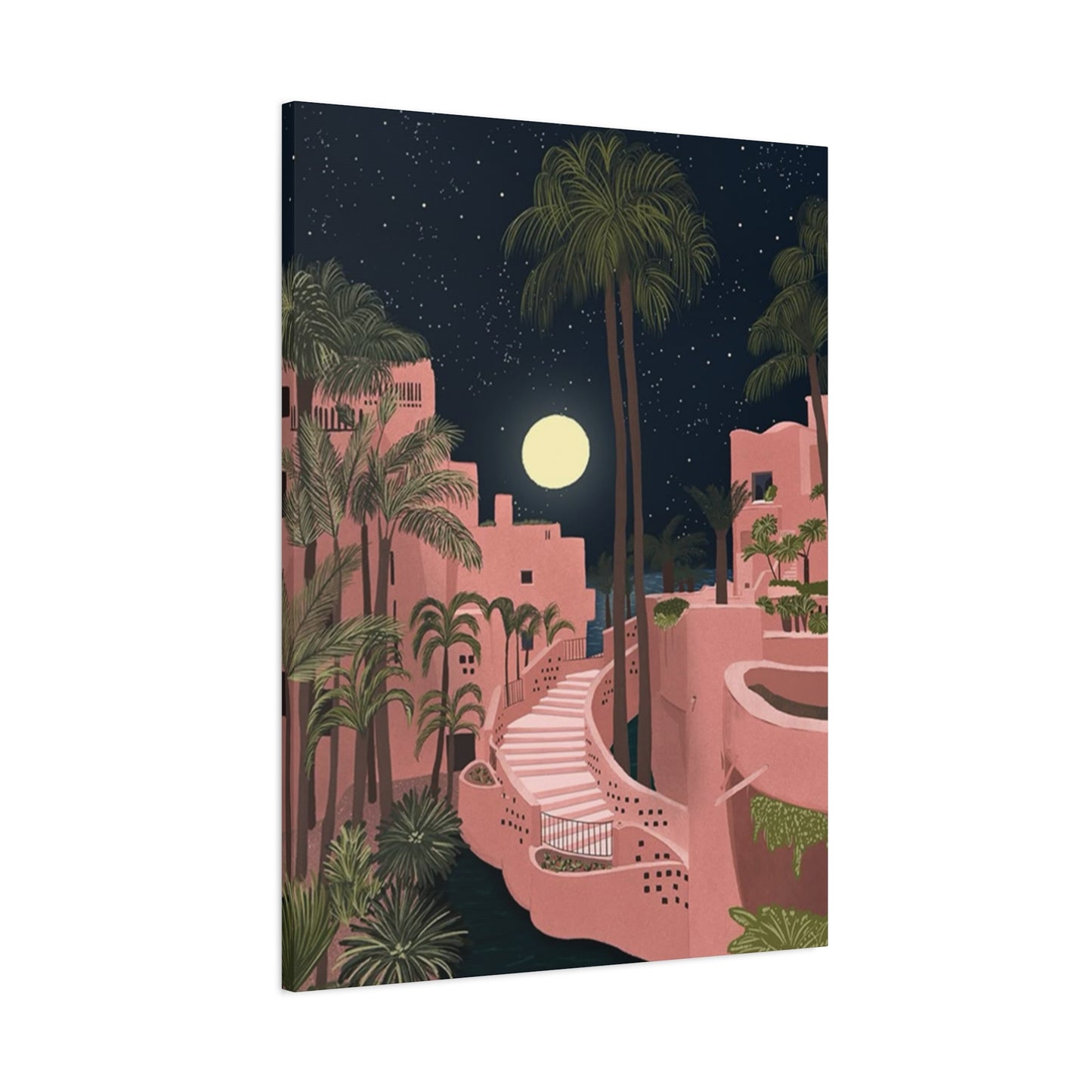 Pink Resort In Spain Wall Art & Canvas Prints