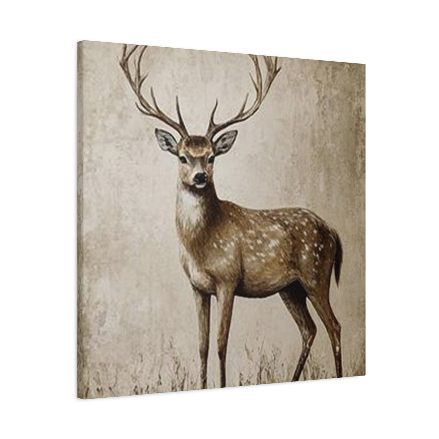 Baby Reindeer Painting Wall Art & Canvas Prints