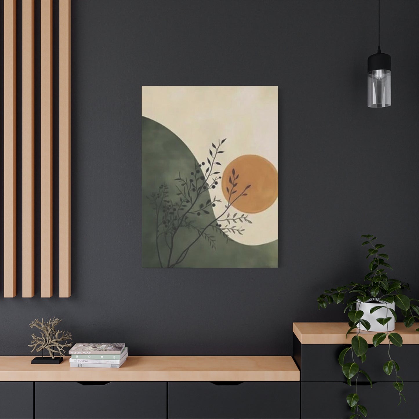 Abstract Sunset Shapes Pattern Wall Art & Canvas Prints
