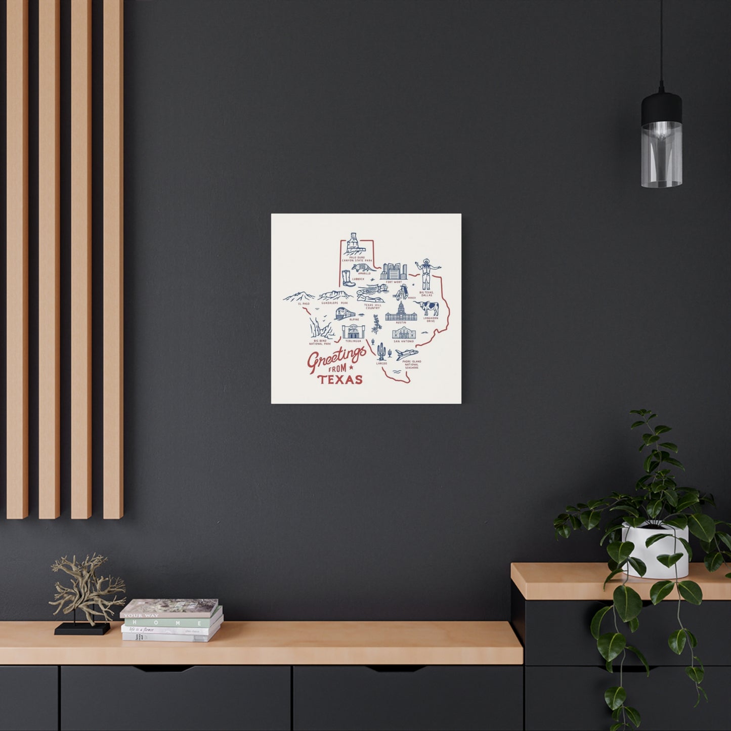 Greeting From Texas Poster Wall Art & Canvas Prints