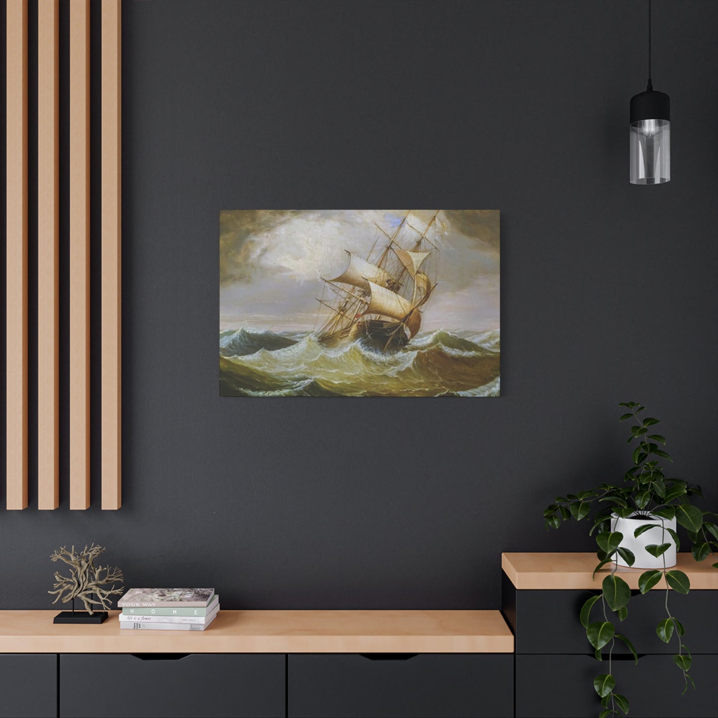 Derailing Ship In Ocean Wall Art & Canvas Prints