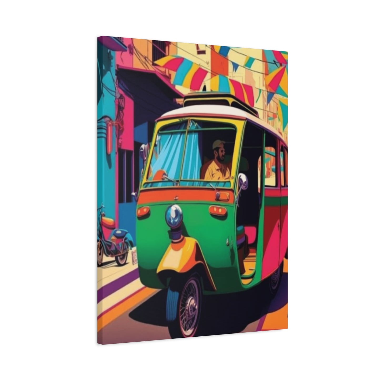Pakistan Auto Rickshaw Wall Art & Canvas Prints