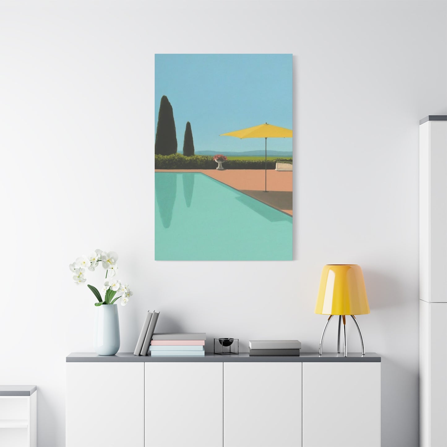 Swimming Pool In Hotel Wall Art & Canvas Prints