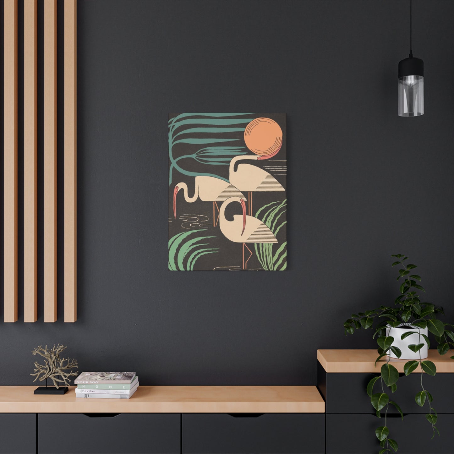 Herons In Lake Wall Art & Canvas Prints