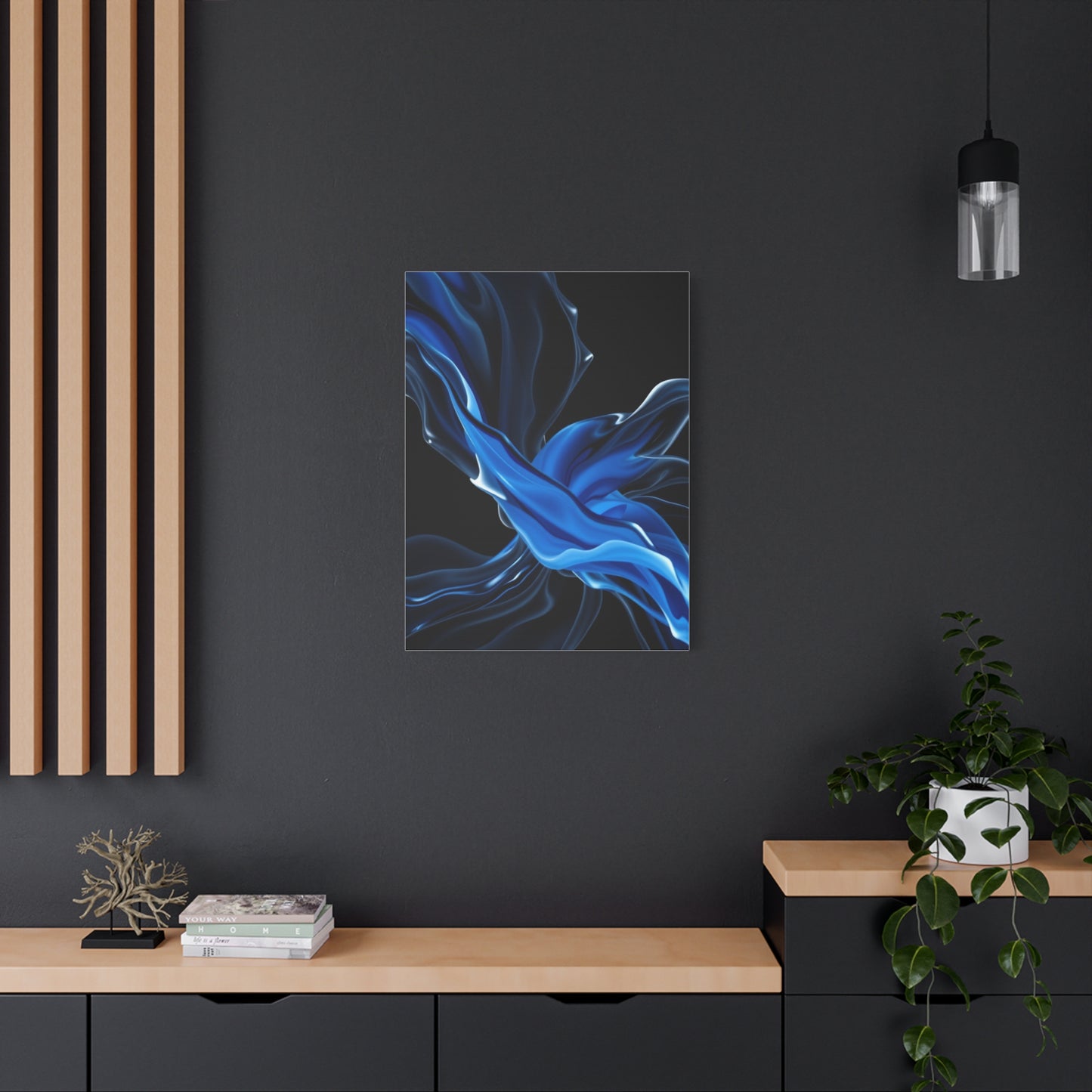 Supreme Black, White & Blue Art Wall Art & Canvas Print