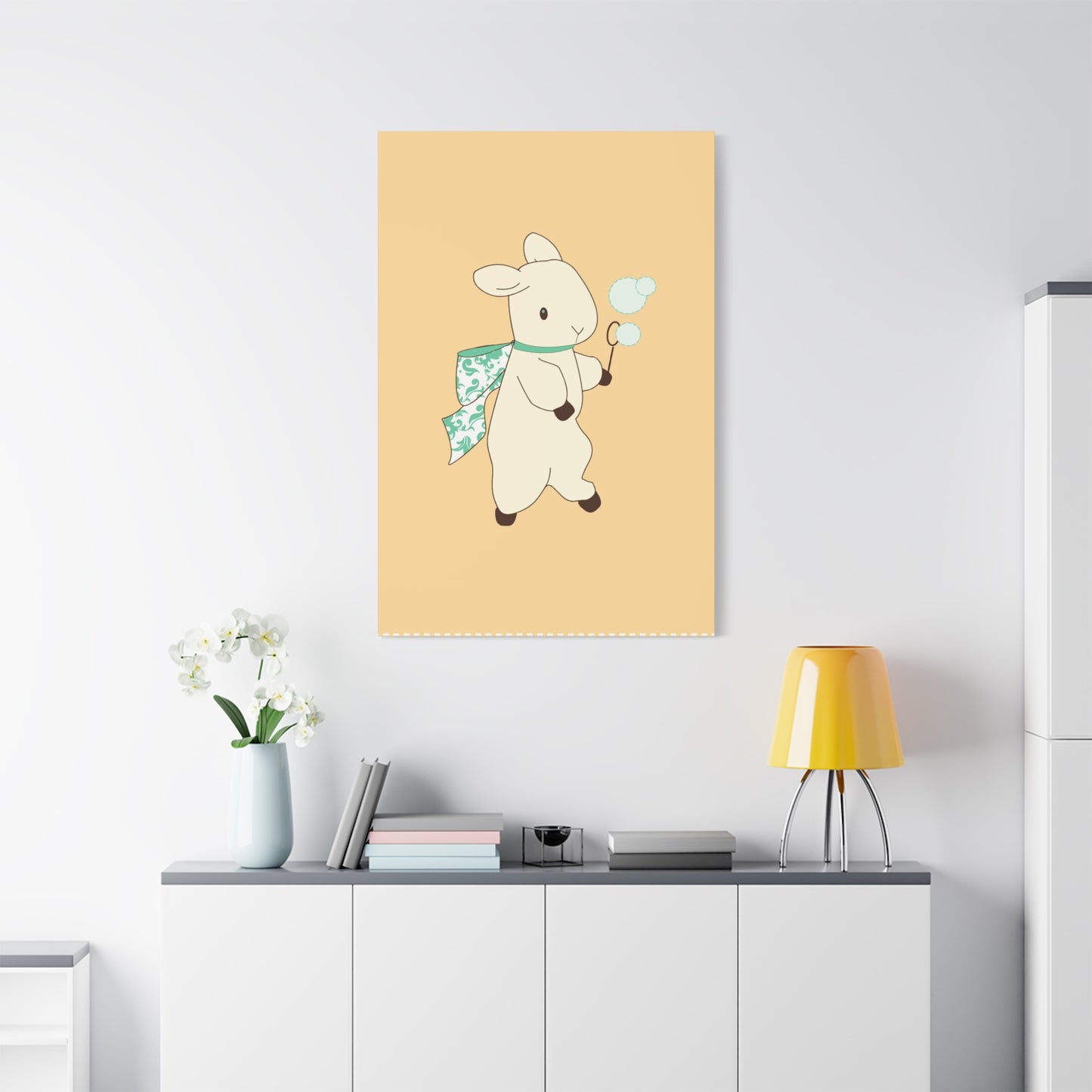 Yellow Bunny Wall Art & Canvas Prints