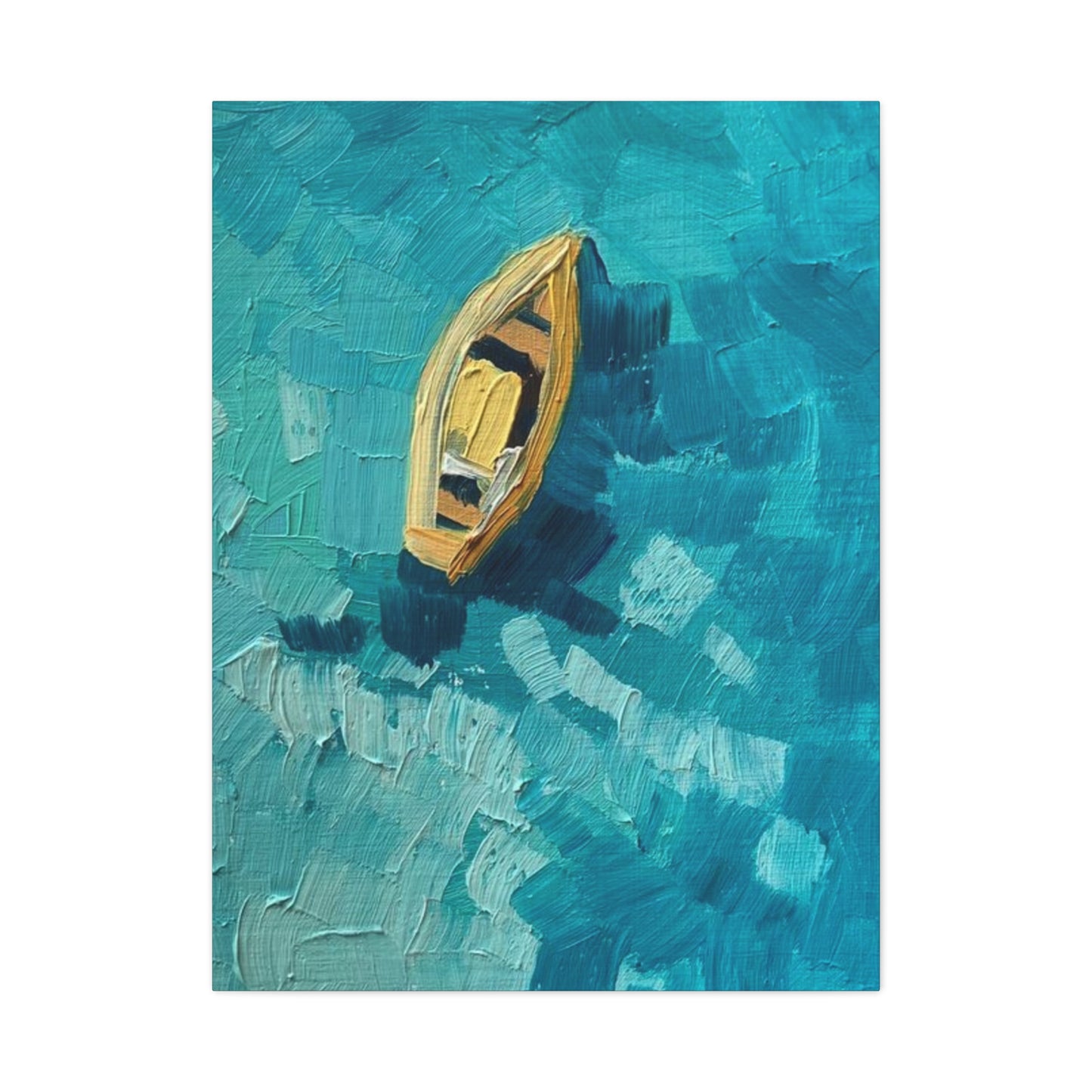 Boat in Sea Wall Art & Canvas Prints